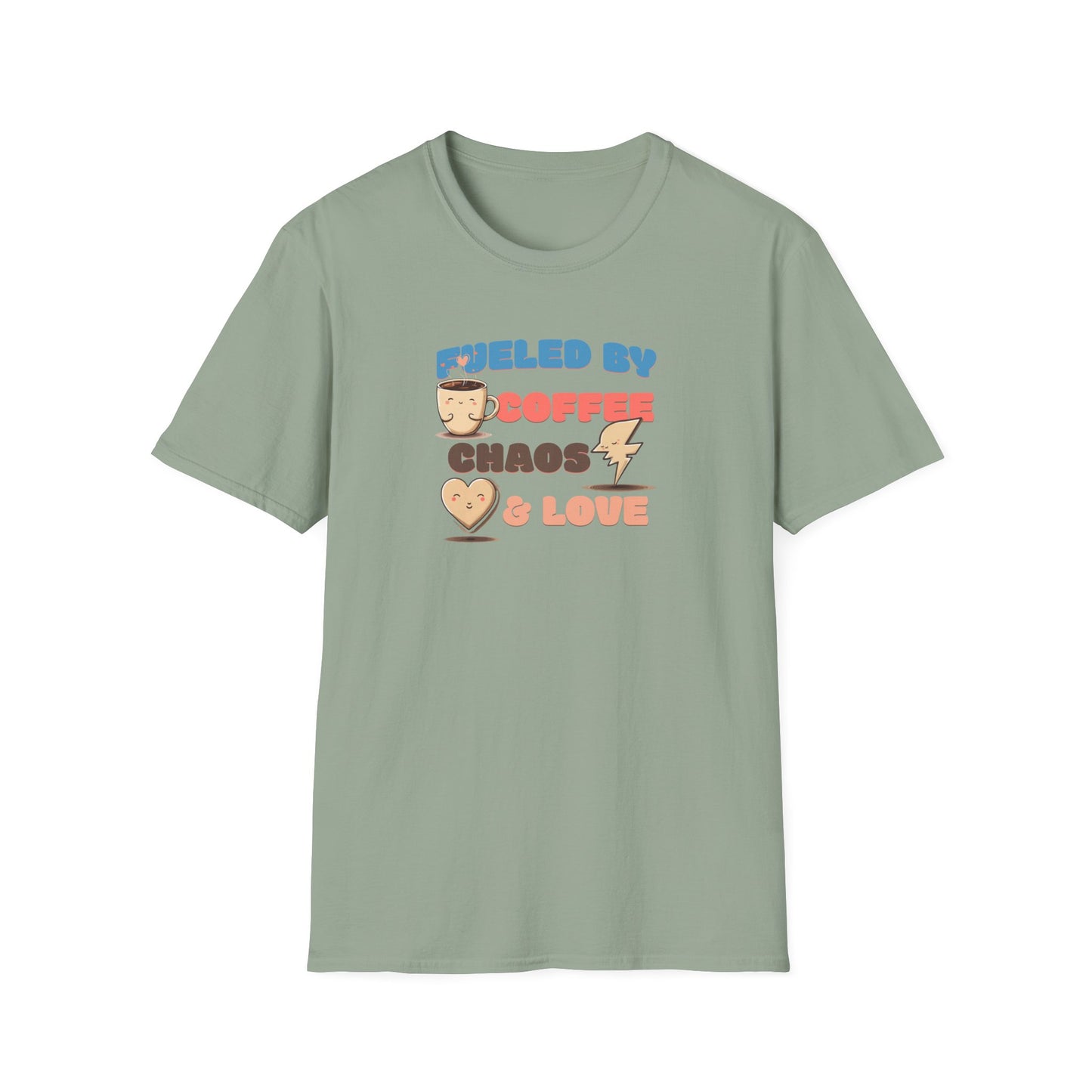Fueled by Coffee Chaos & Love Unisex T-Shirt