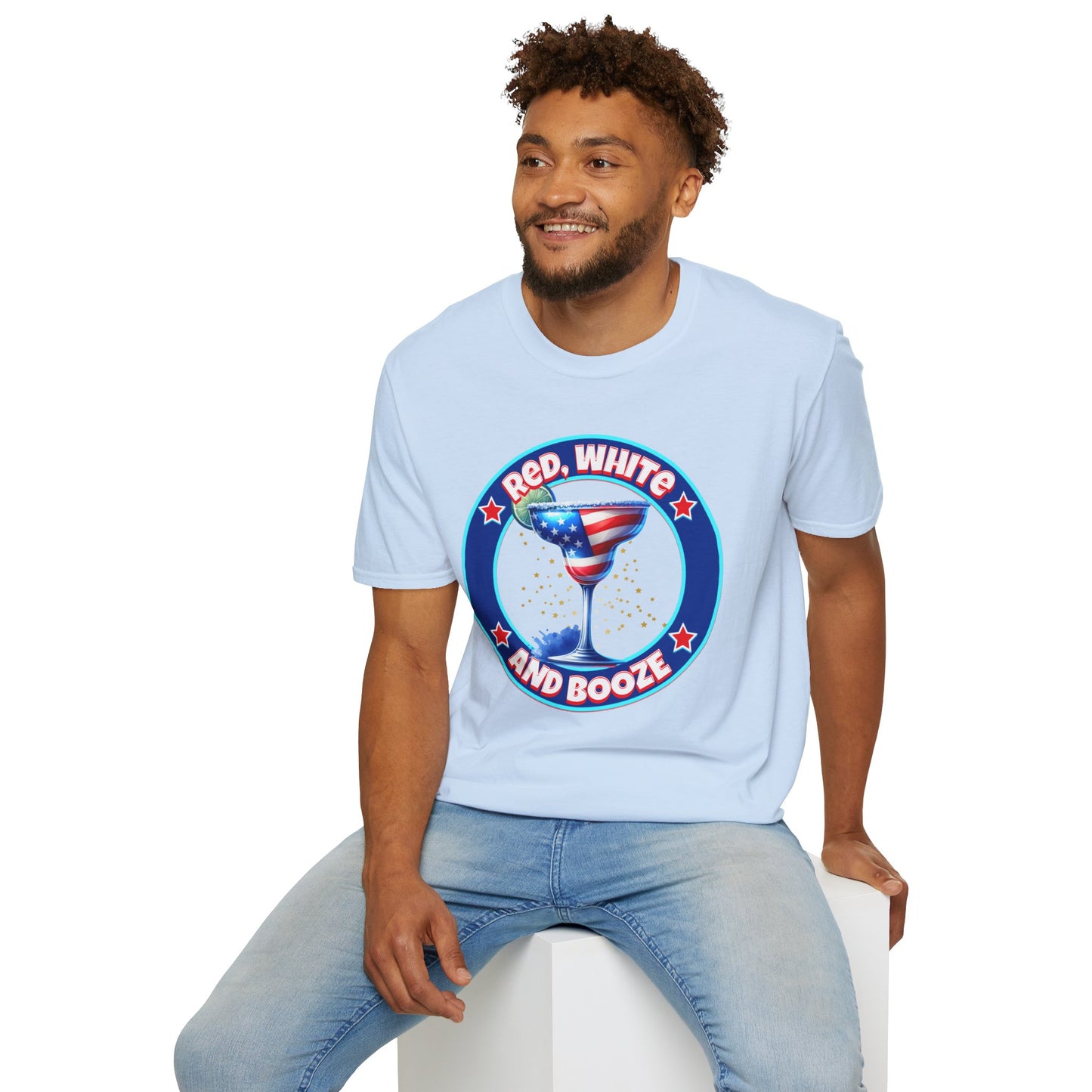 Red, White and Booze Unisex Graphic T-Shirt