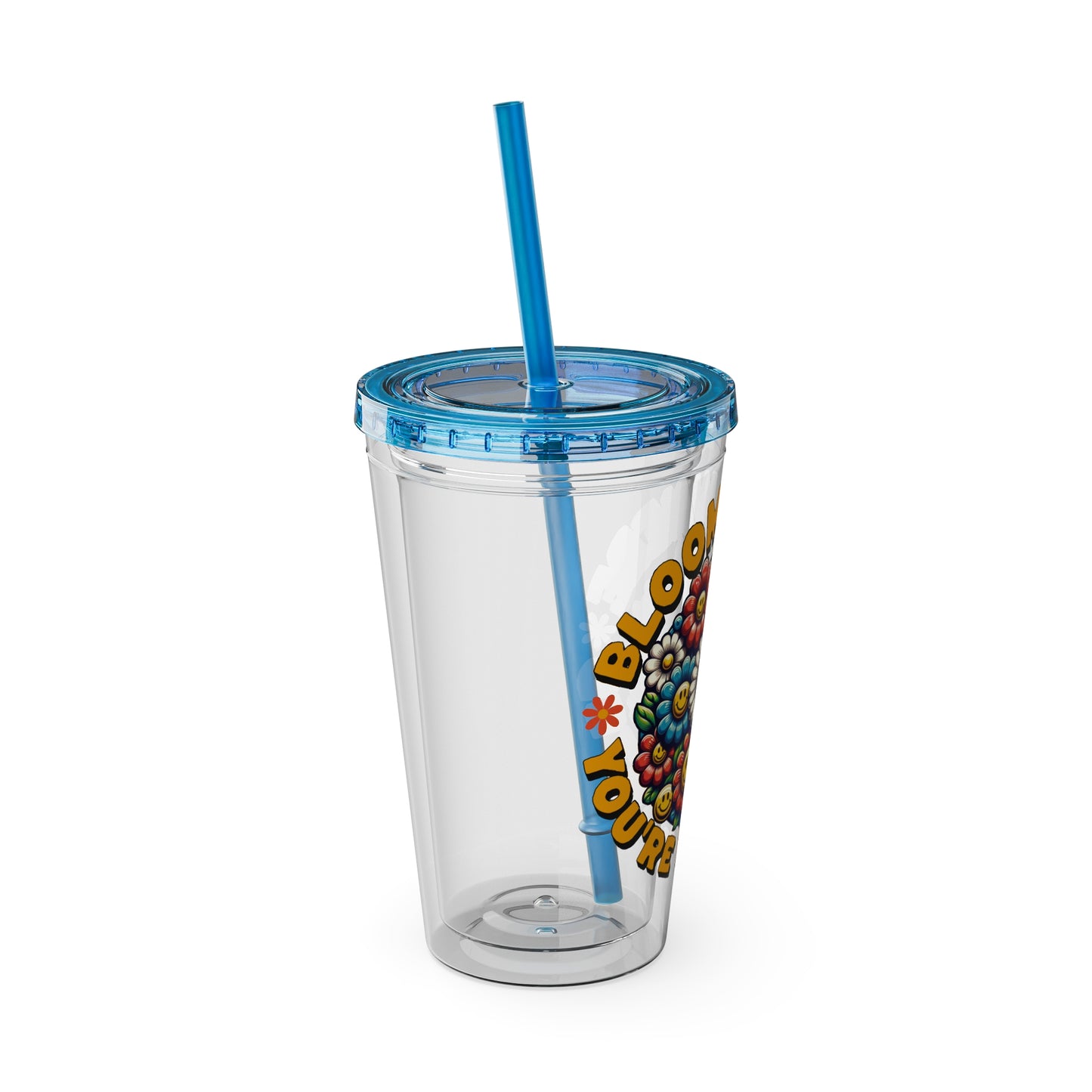Bloom Where You’re Planted 16oz Insulated Tumbler with Straw