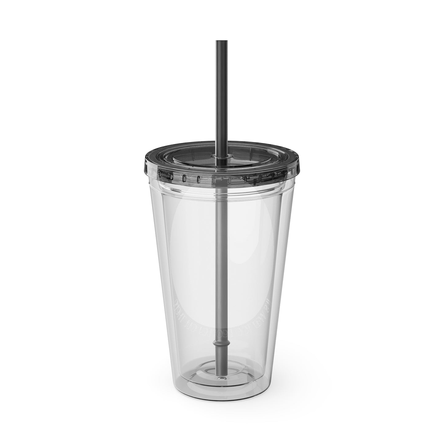 No Thanks It's Way Too Peopley Out There 16oz. Insulated Tumbler with Straw