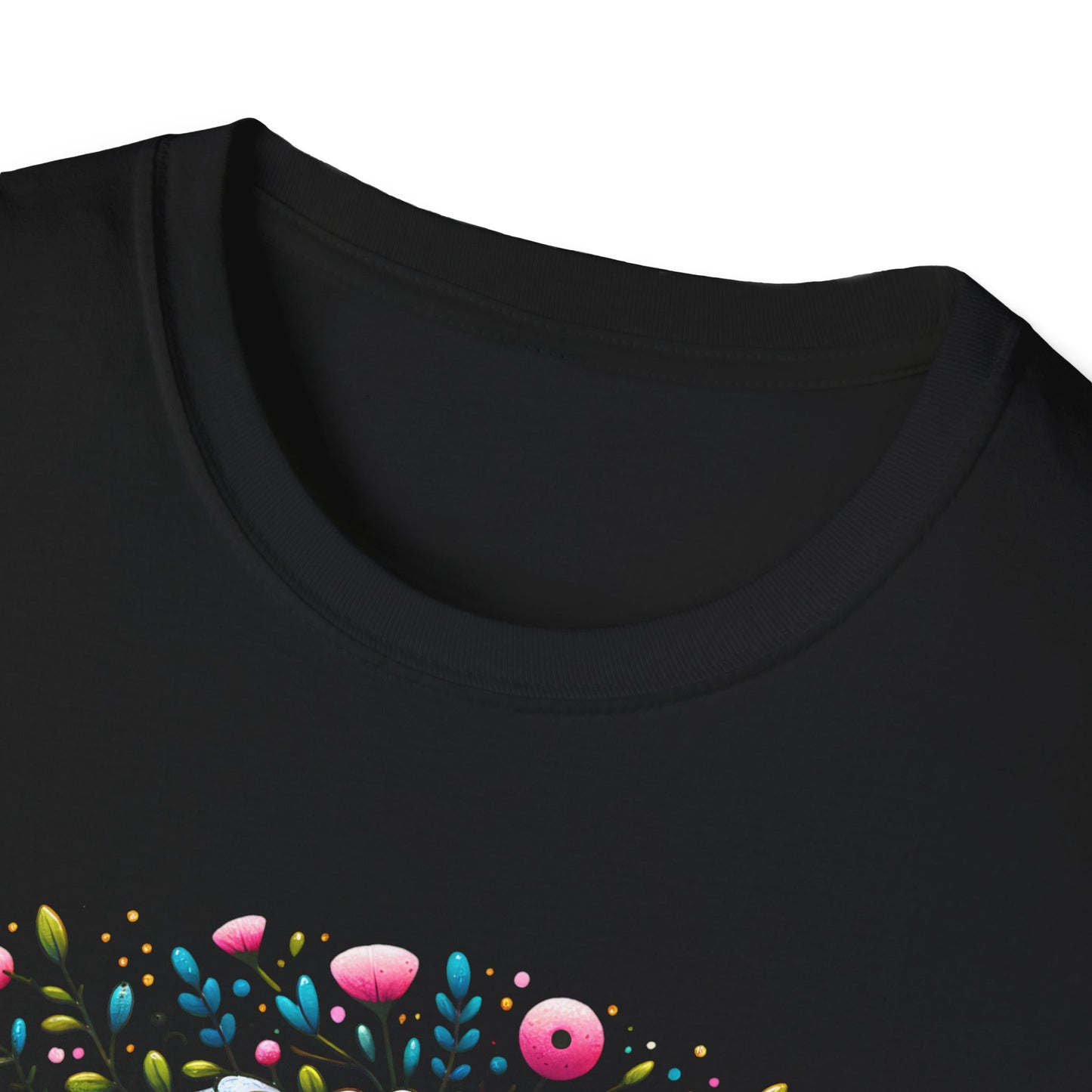 Floral Sugar Skull Unisex Graphic T-Shirt
