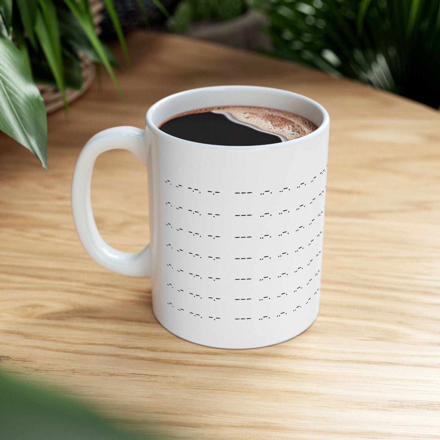 "Tap Tap Nope" Morse Code Ceramic Mug