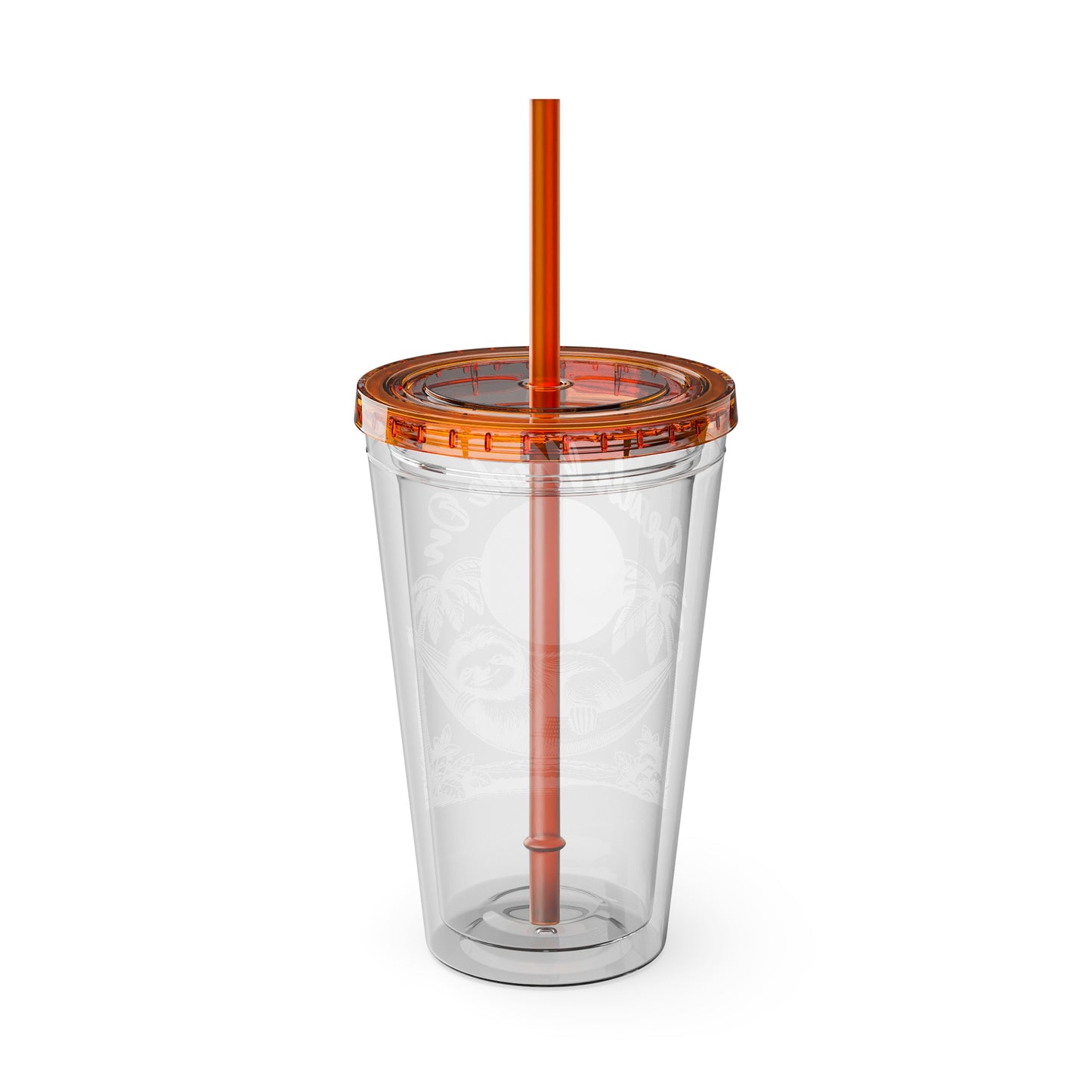 Beach Mode On 16oz Insulated Tumbler with Straw