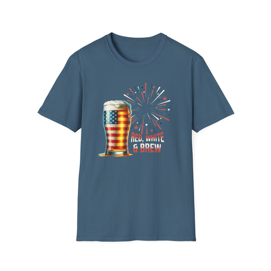 Red, White, & Brew Unisex Graphic T-Shirt