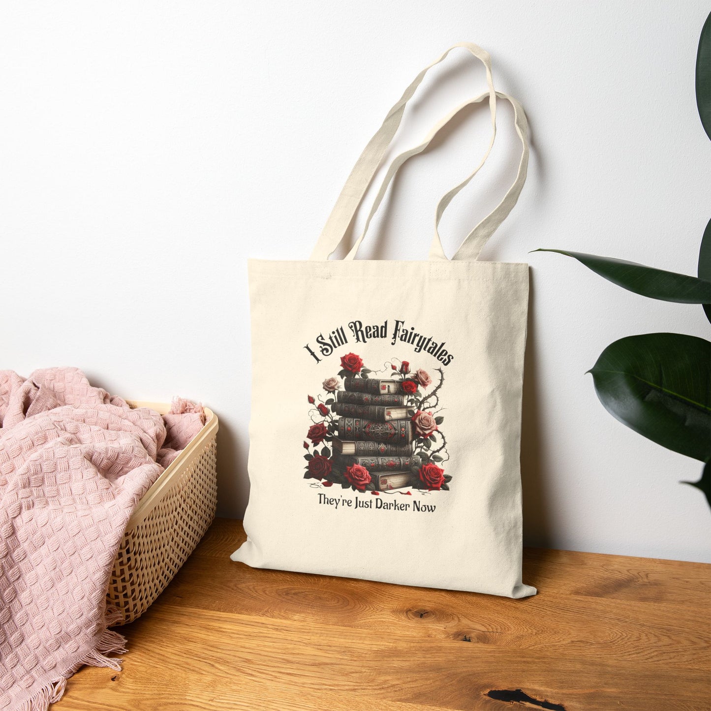 Dark Fairytale Cotton Canvas Tote Bag