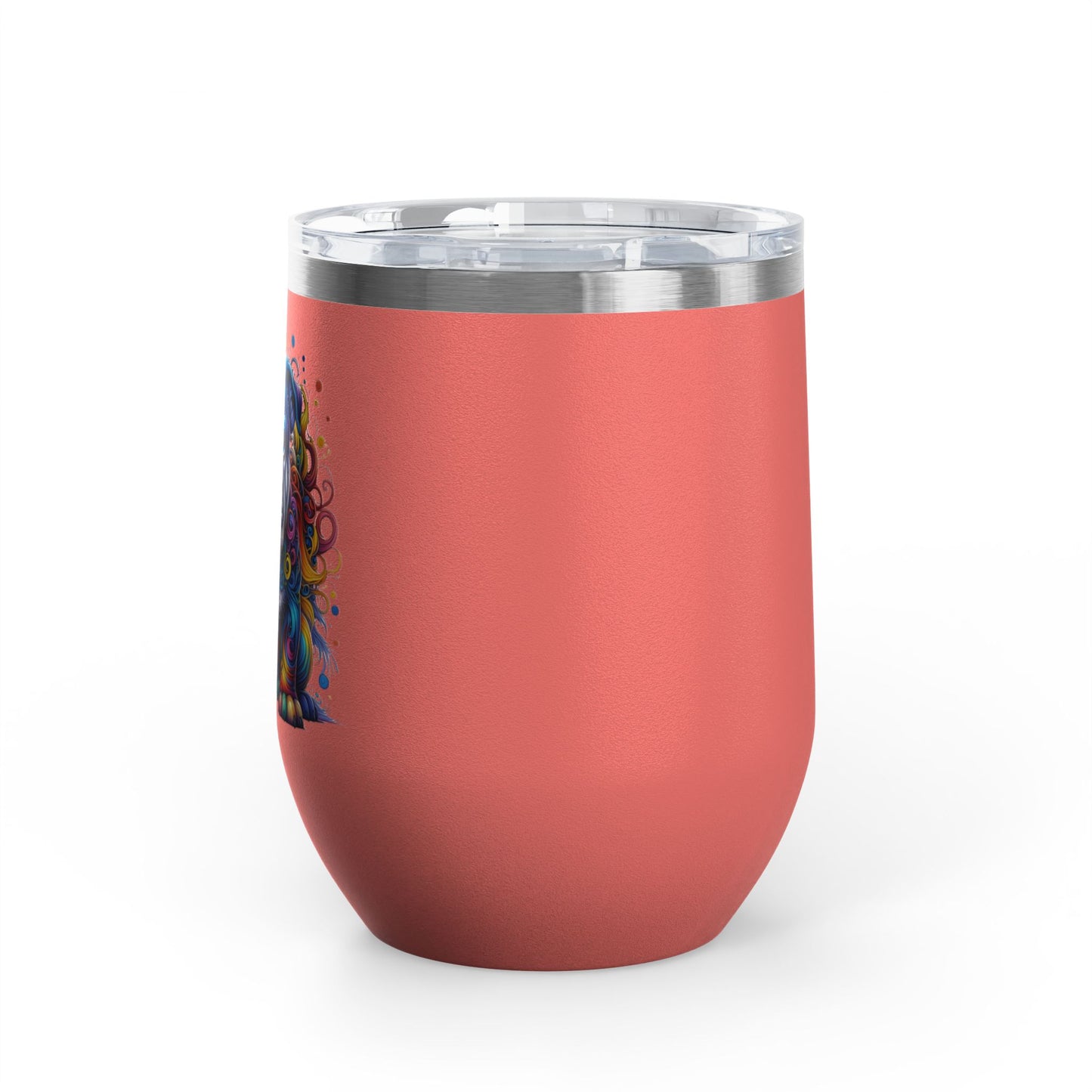 Colorful Bulldog 12oz. Insulated Wine Tumbler