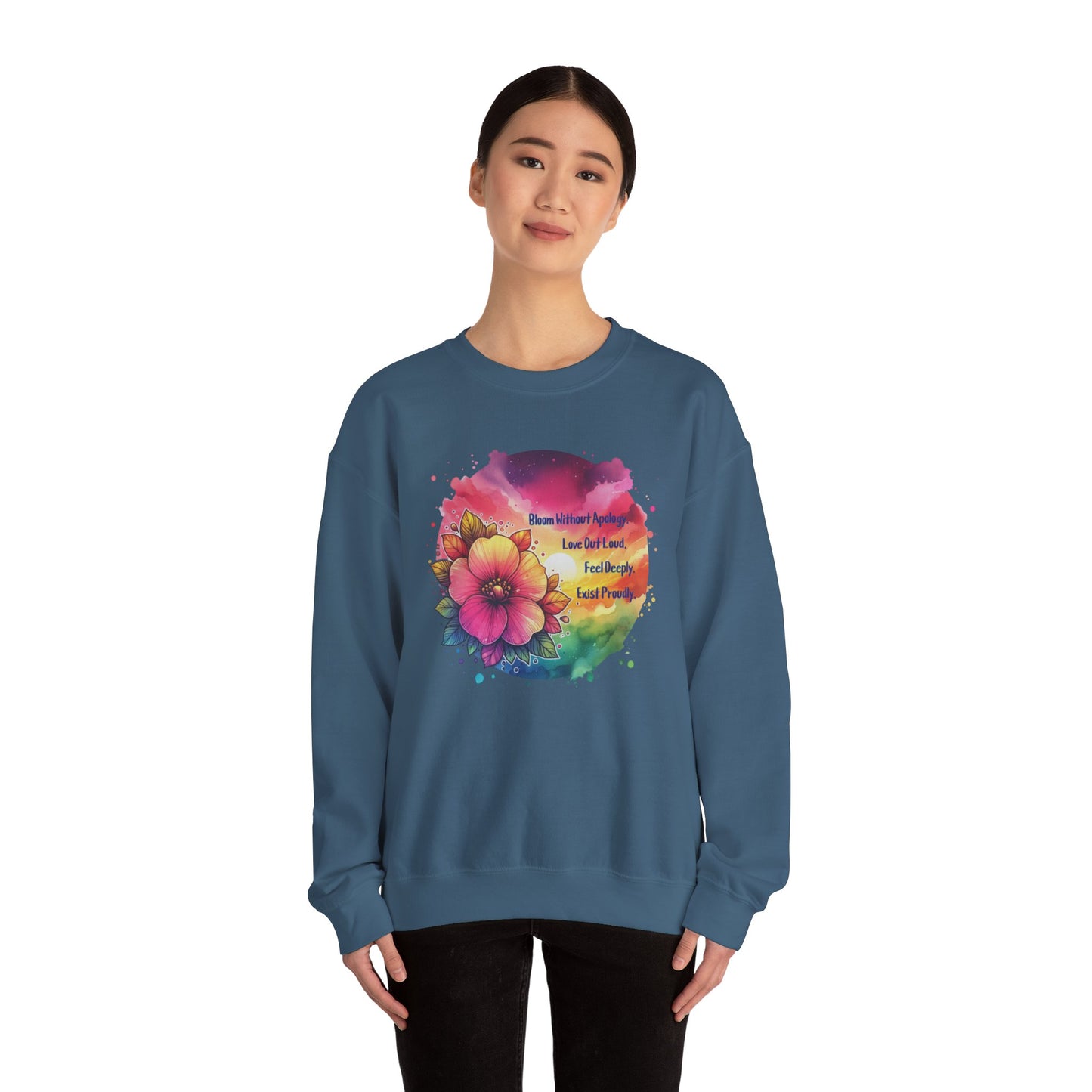 Bloom Without Apology Unisex Crewneck Sweatshirt