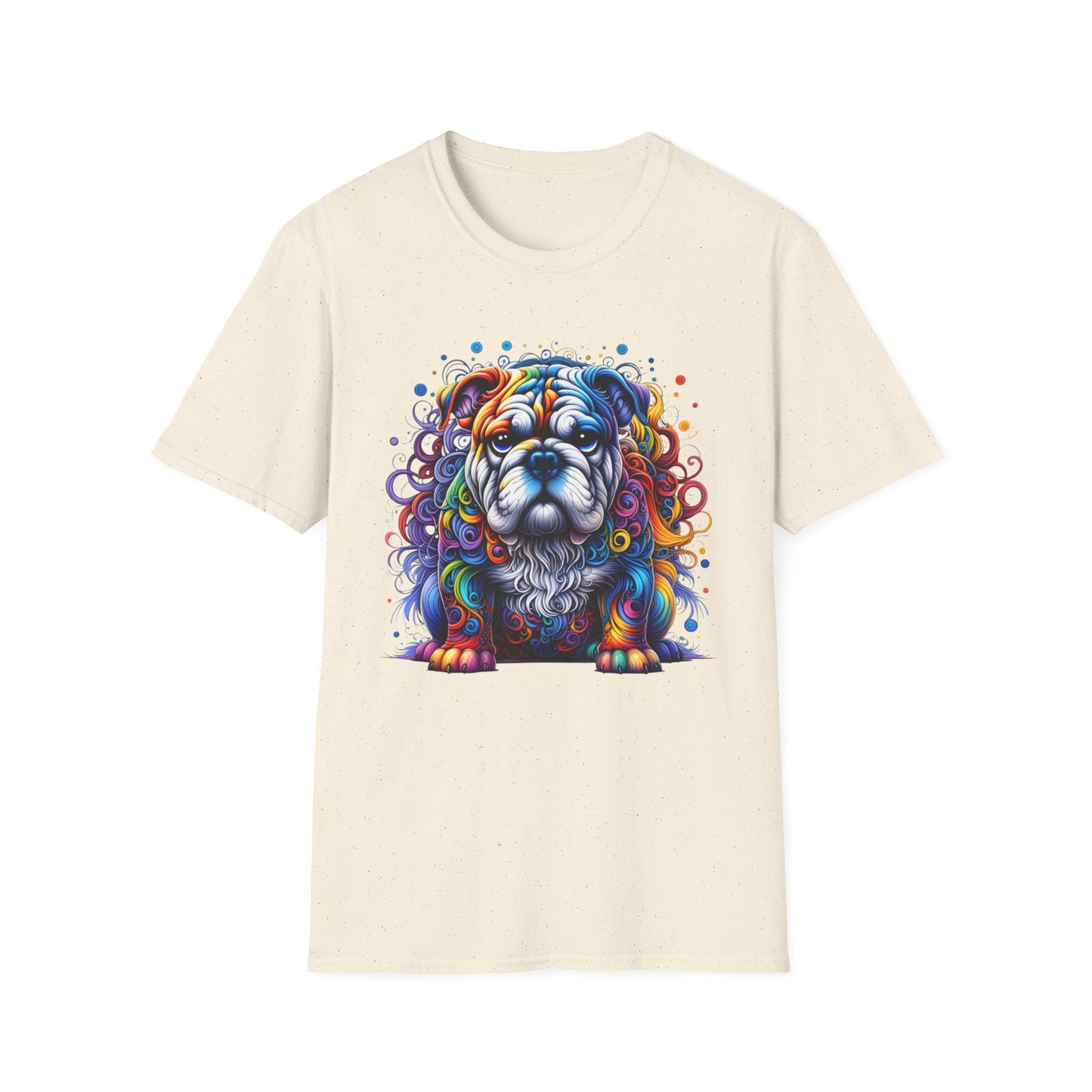 Colorful Bulldog Unisex Graphic Tee