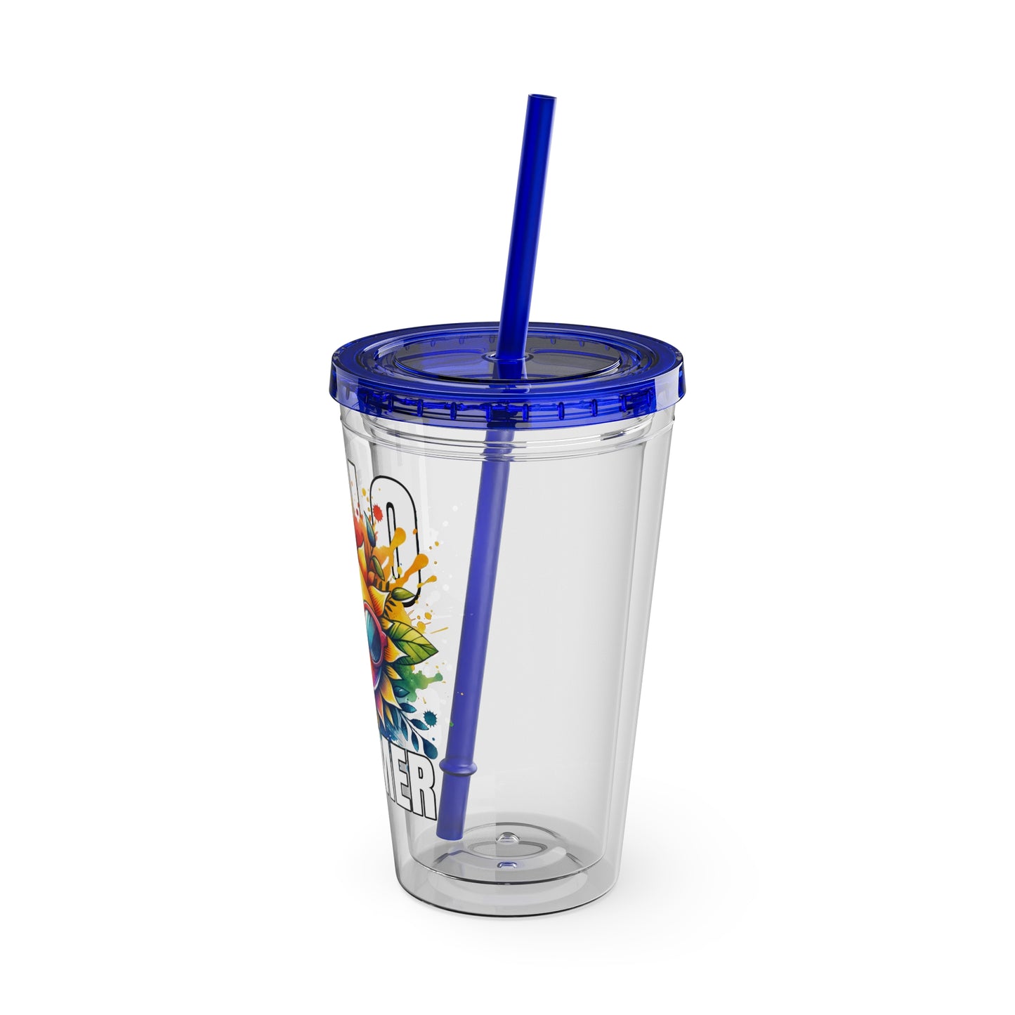 Hello Summer 16oz Insulated Tumbler with Straw