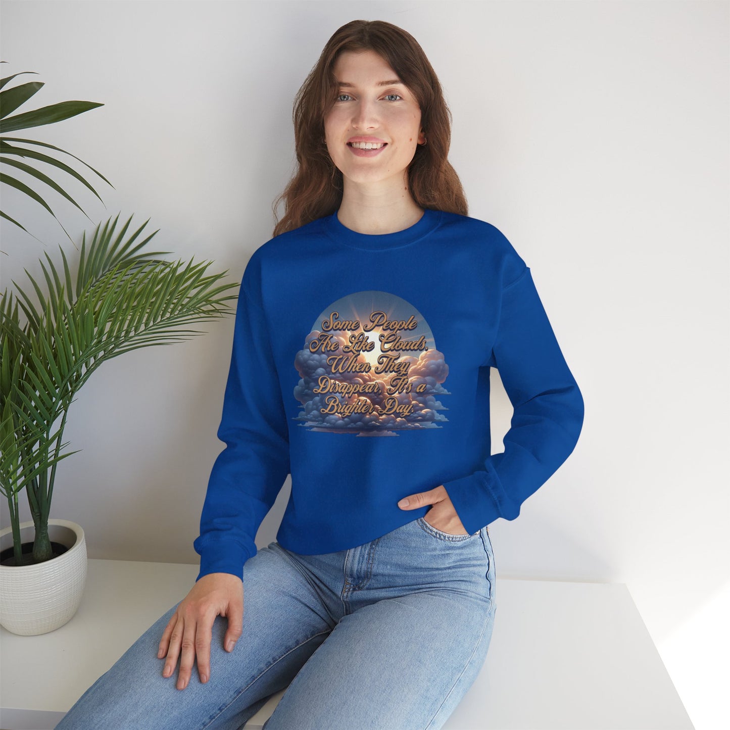 Cloudy People Unisex Crewneck Sweatshirt
