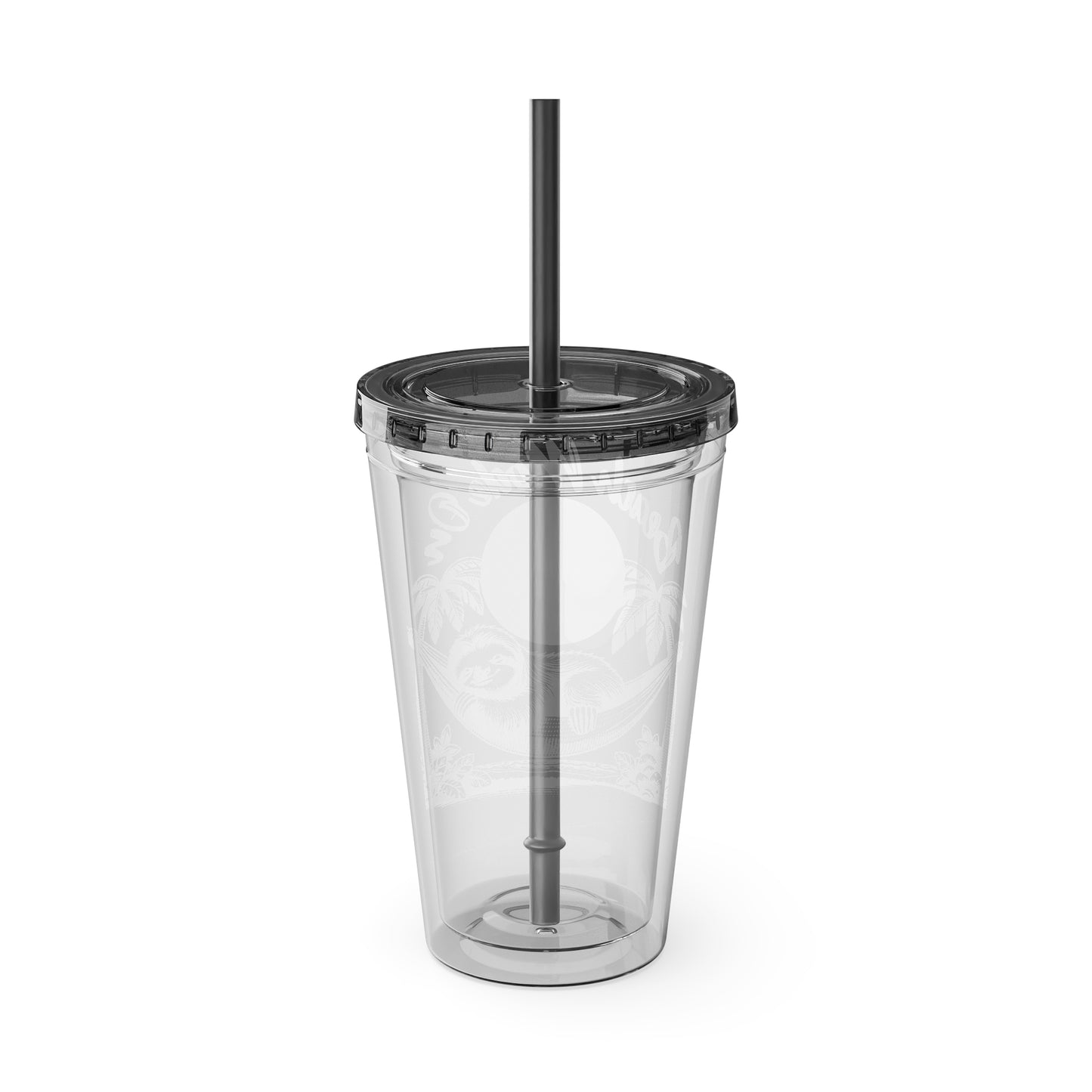 Beach Mode On 16oz Insulated Tumbler with Straw