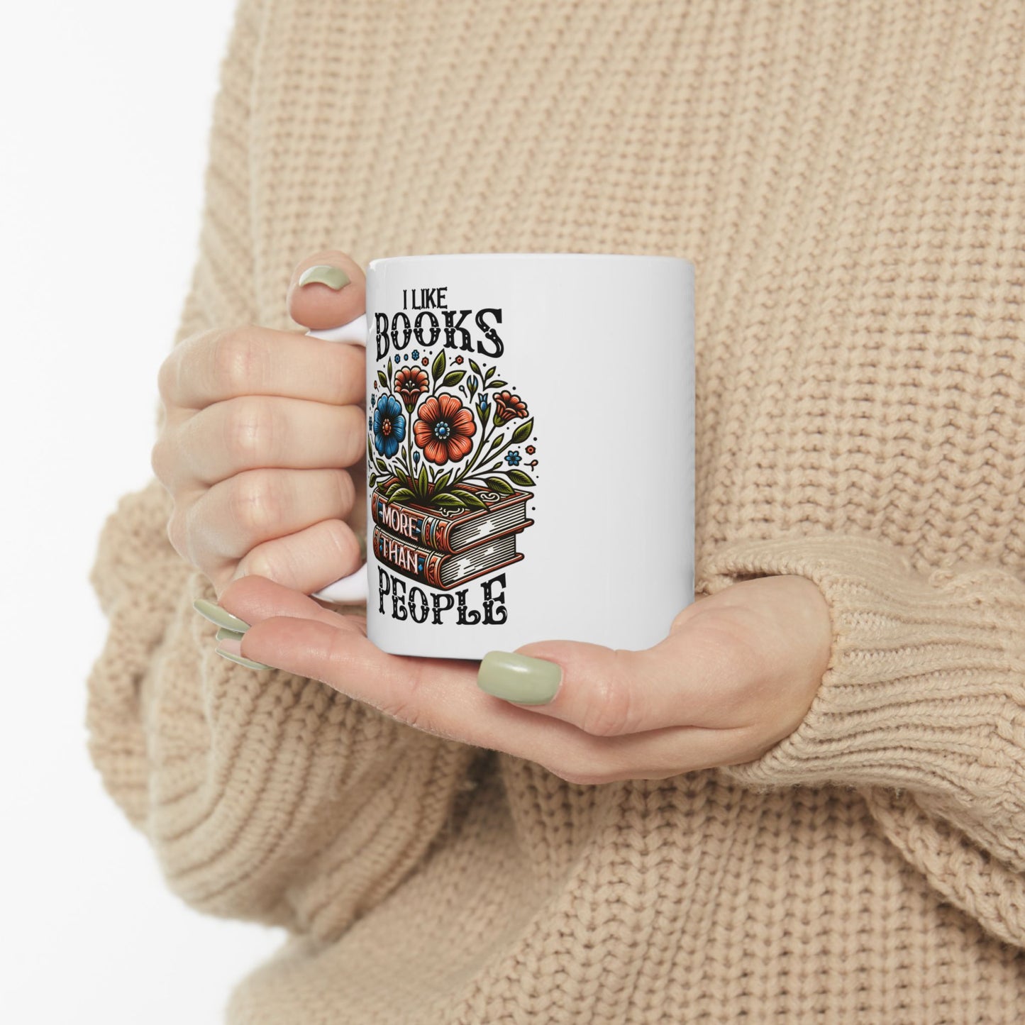 Books More Than People Ceramic Mug