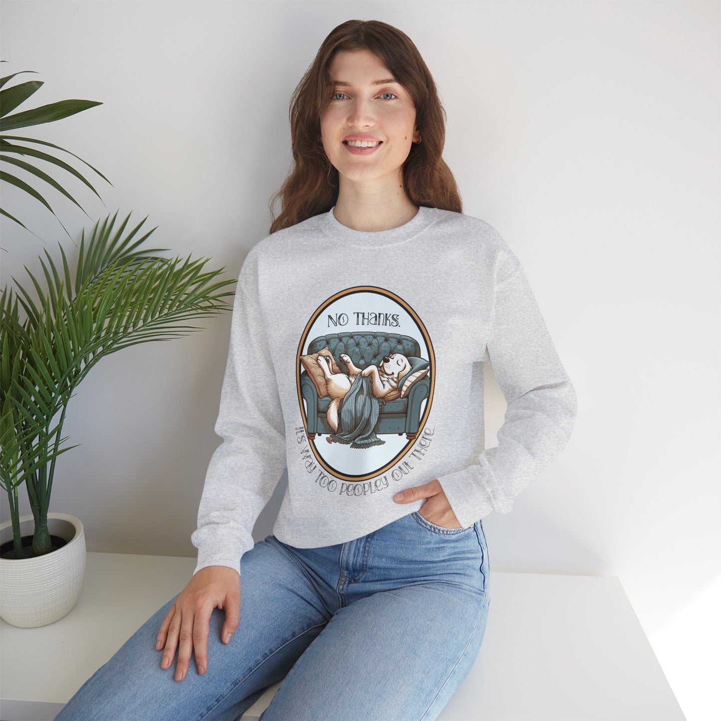 No Thanks Unisex Crewneck Sweatshirt