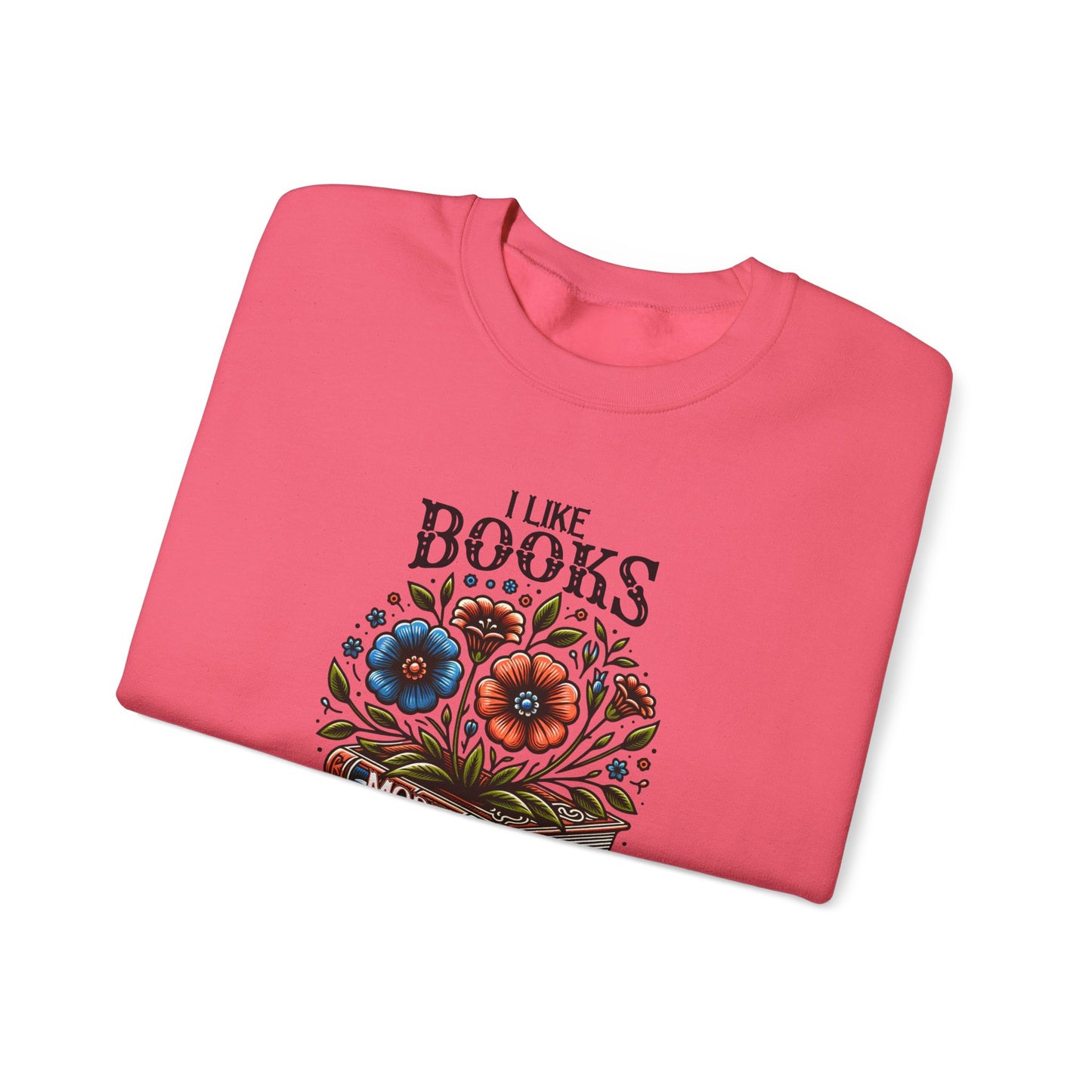 Books More Than People Crewneck Sweatshirt