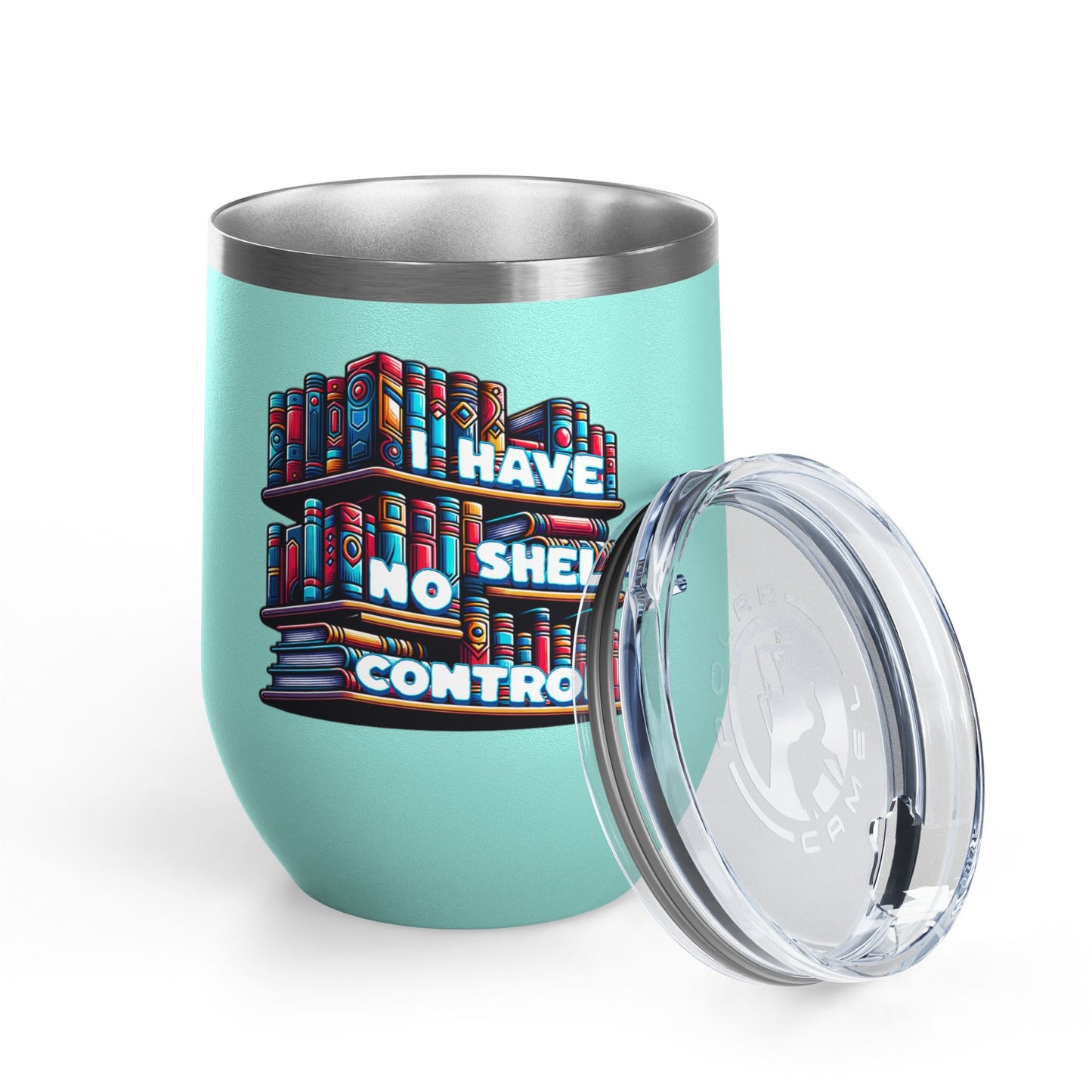 No Shelf Control 12oz Insulated Wine Tumbler