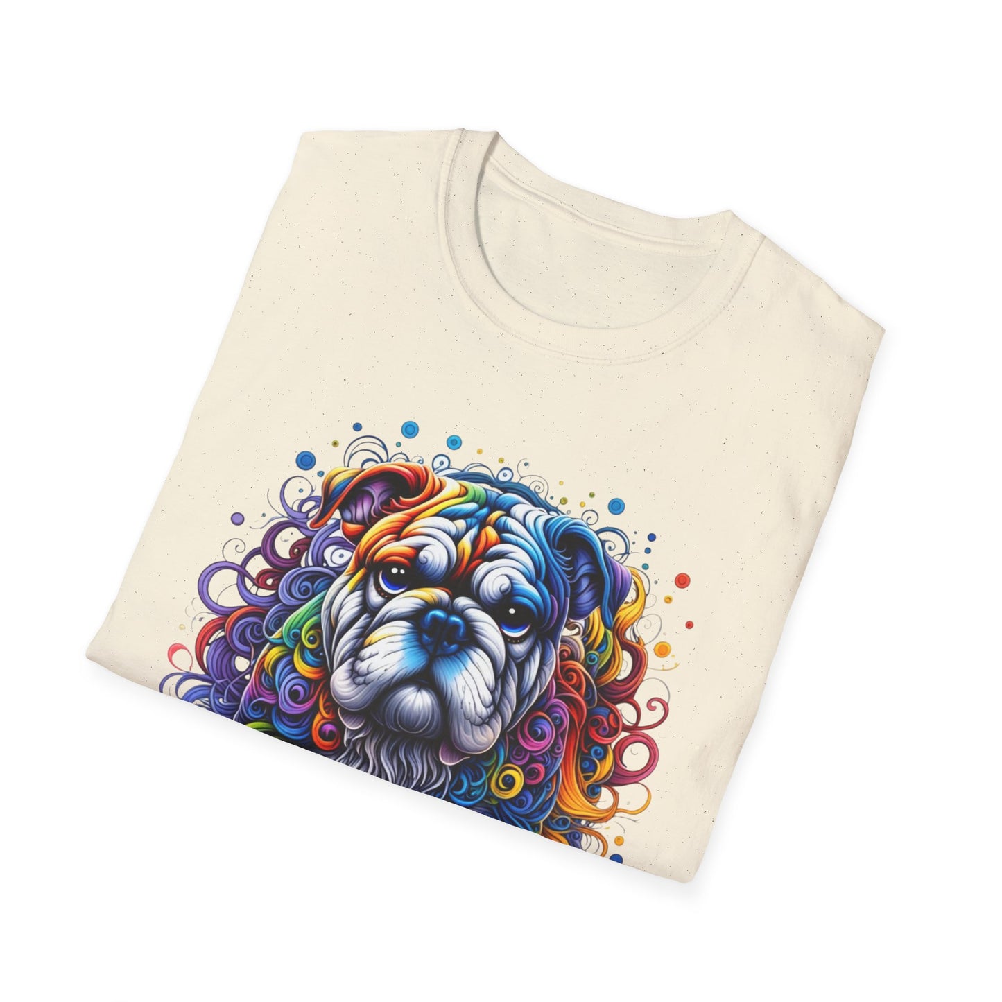 Colorful Bulldog Unisex Graphic Tee