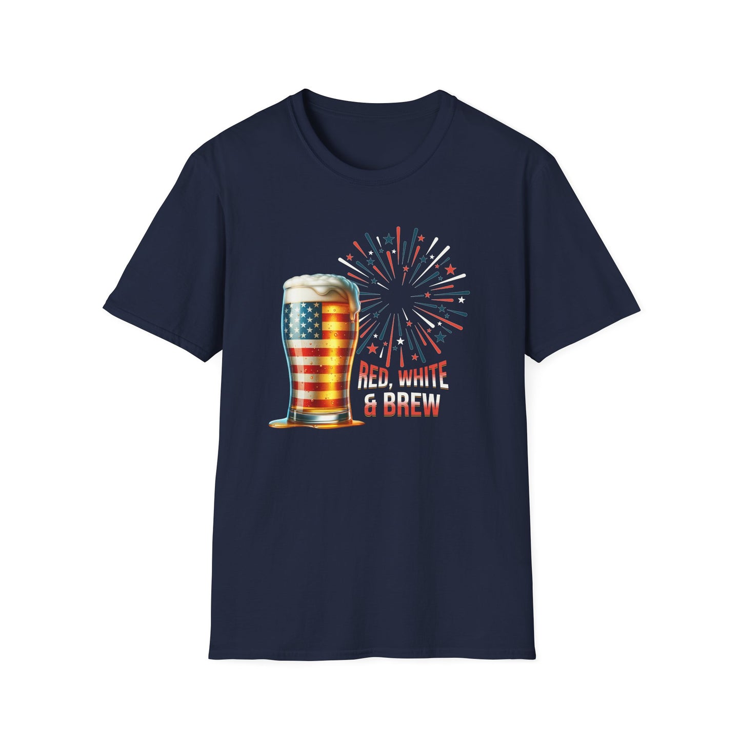 Red, White, & Brew Unisex Graphic T-Shirt