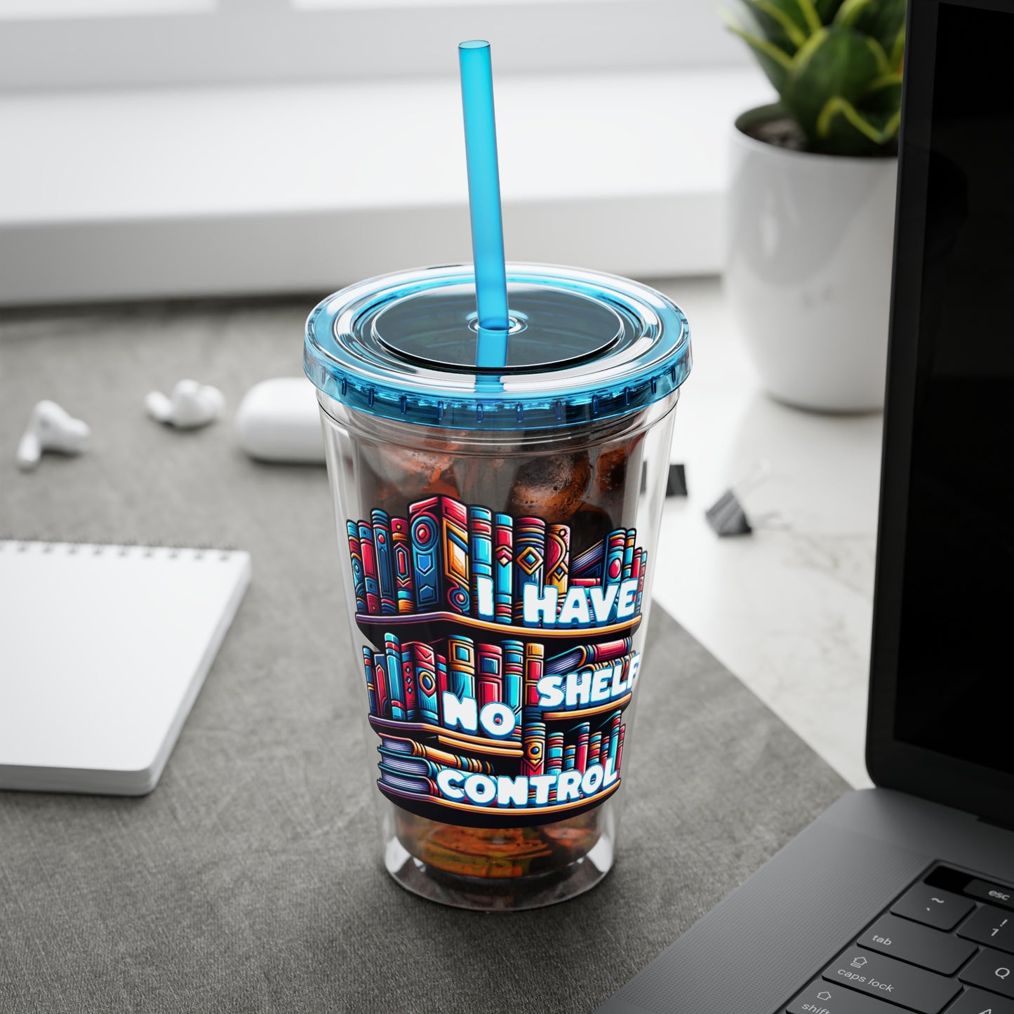 No Shelf Control 16oz Insulated Tumbler with Straw
