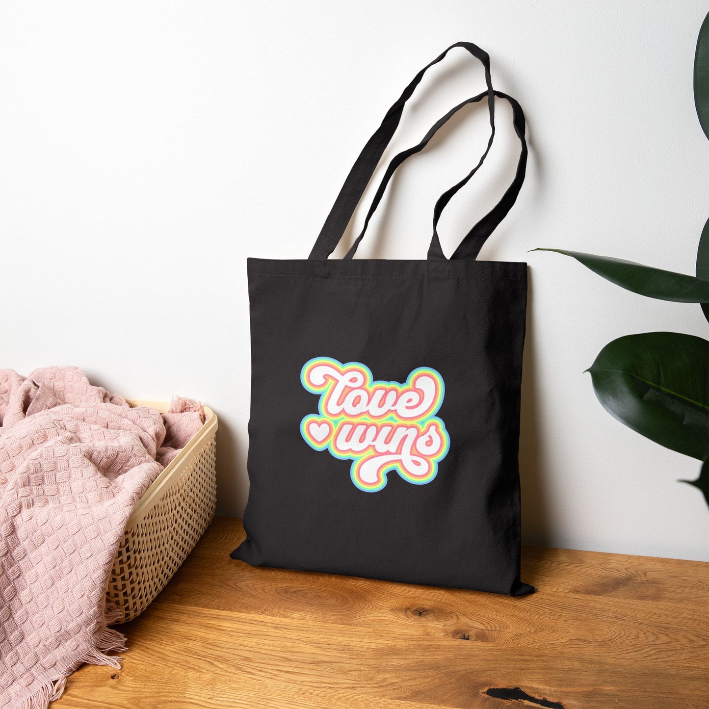 Love Wins Cotton Canvas Tote Bag
