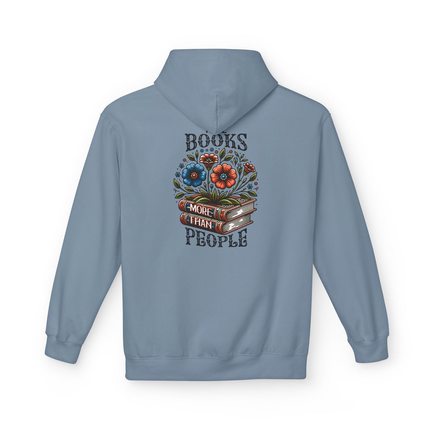 Books More Than People Unisex Hooded Sweatshirt
