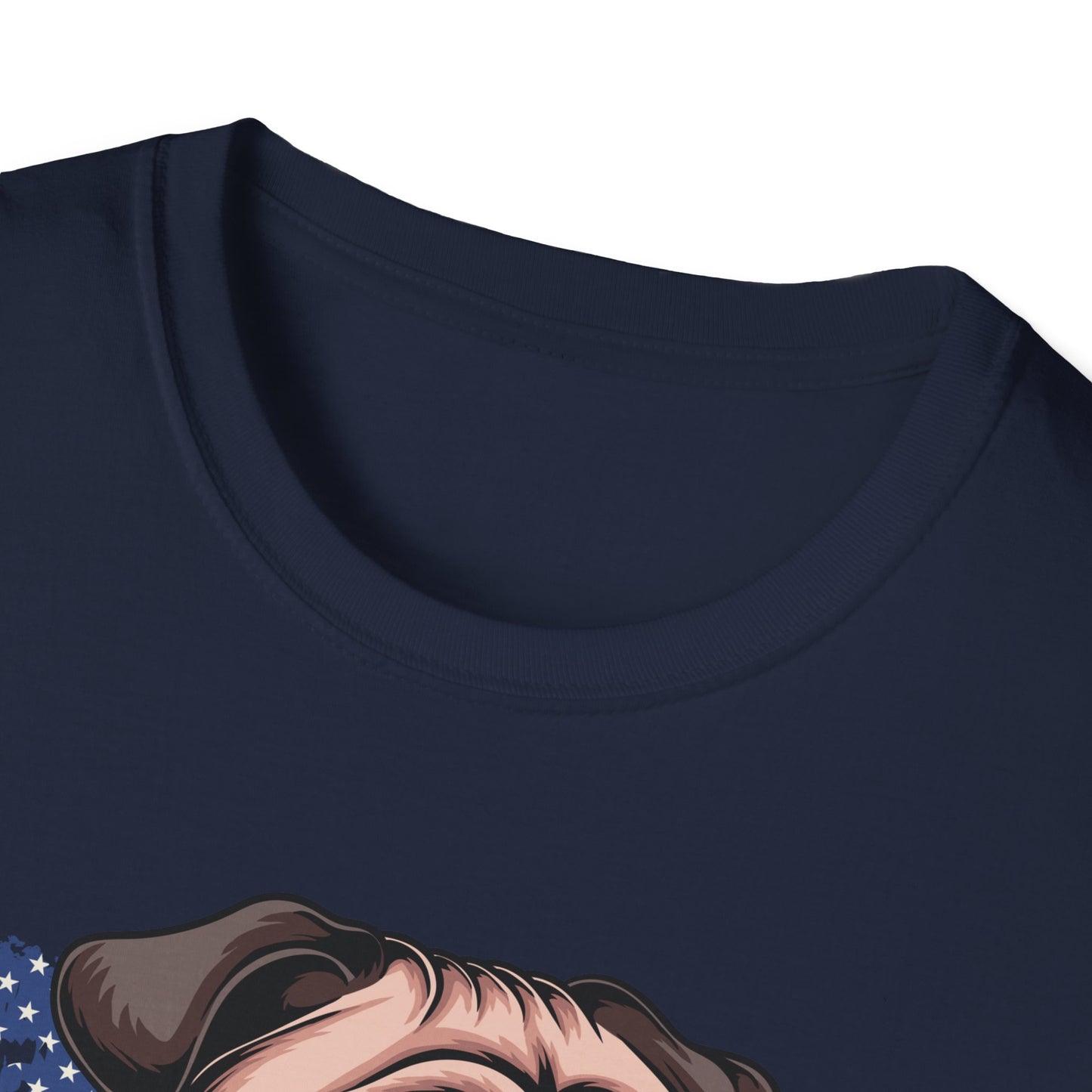 Patriotic Pug Dog USA Unisex Graphic T-Shirt