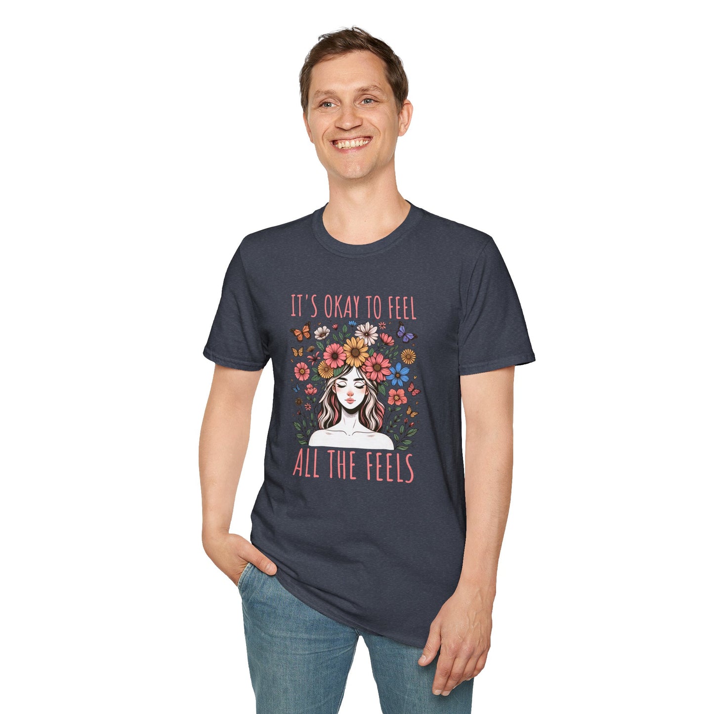 It's Okay to Feel All the Feels Unisex Graphic T-Shirt