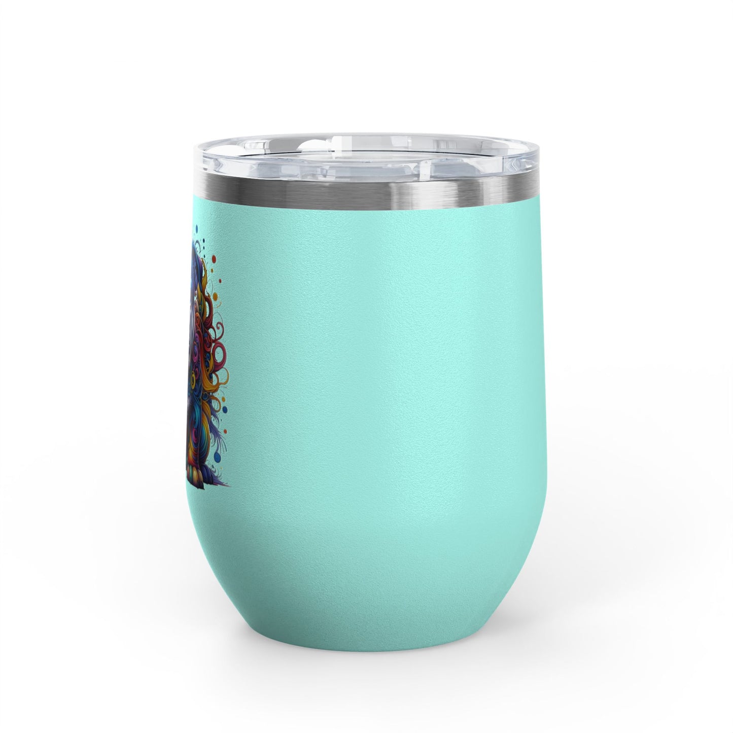 Colorful Bulldog 12oz. Insulated Wine Tumbler
