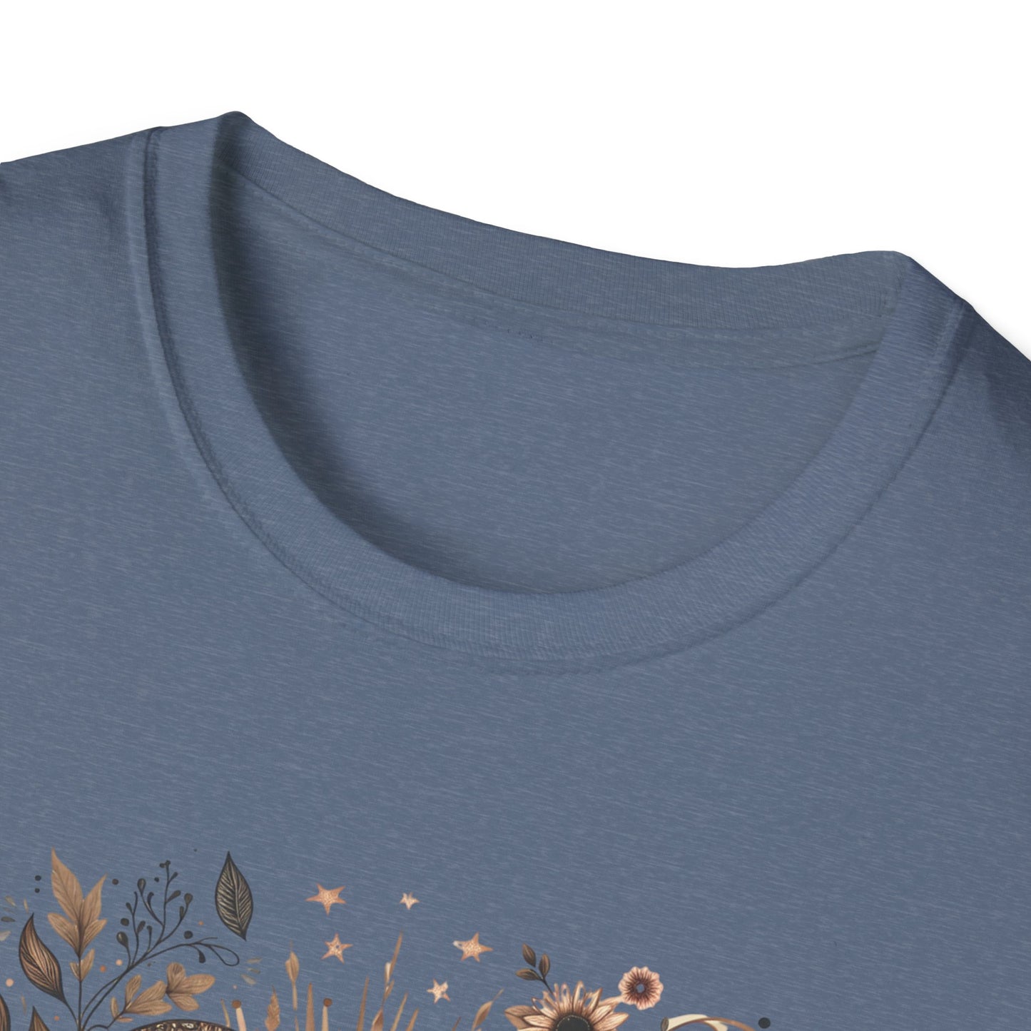 Boho Floral Moon Unisex Graphic T-Shirt