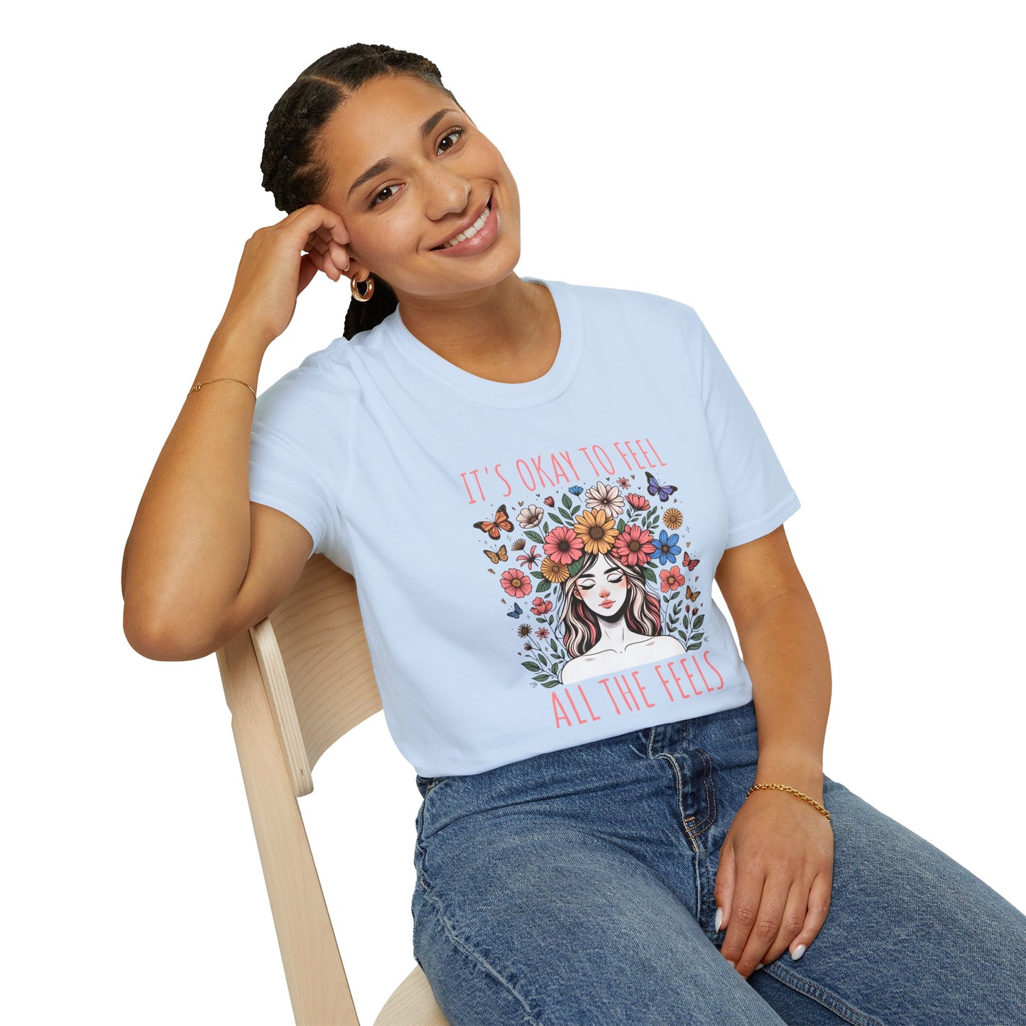 It's Okay to Feel All the Feels Unisex Graphic T-Shirt