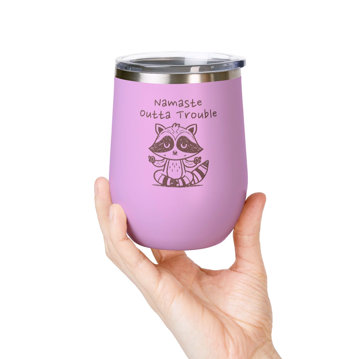 Namaste Outta Trouble 12oz. Insulated Wine Tumbler