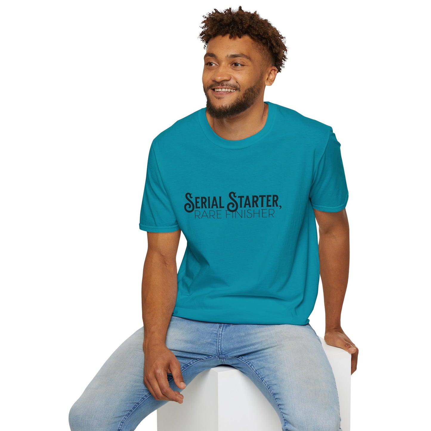 Serial Starter, Rare Finisher Unisex Graphic T-Shirt