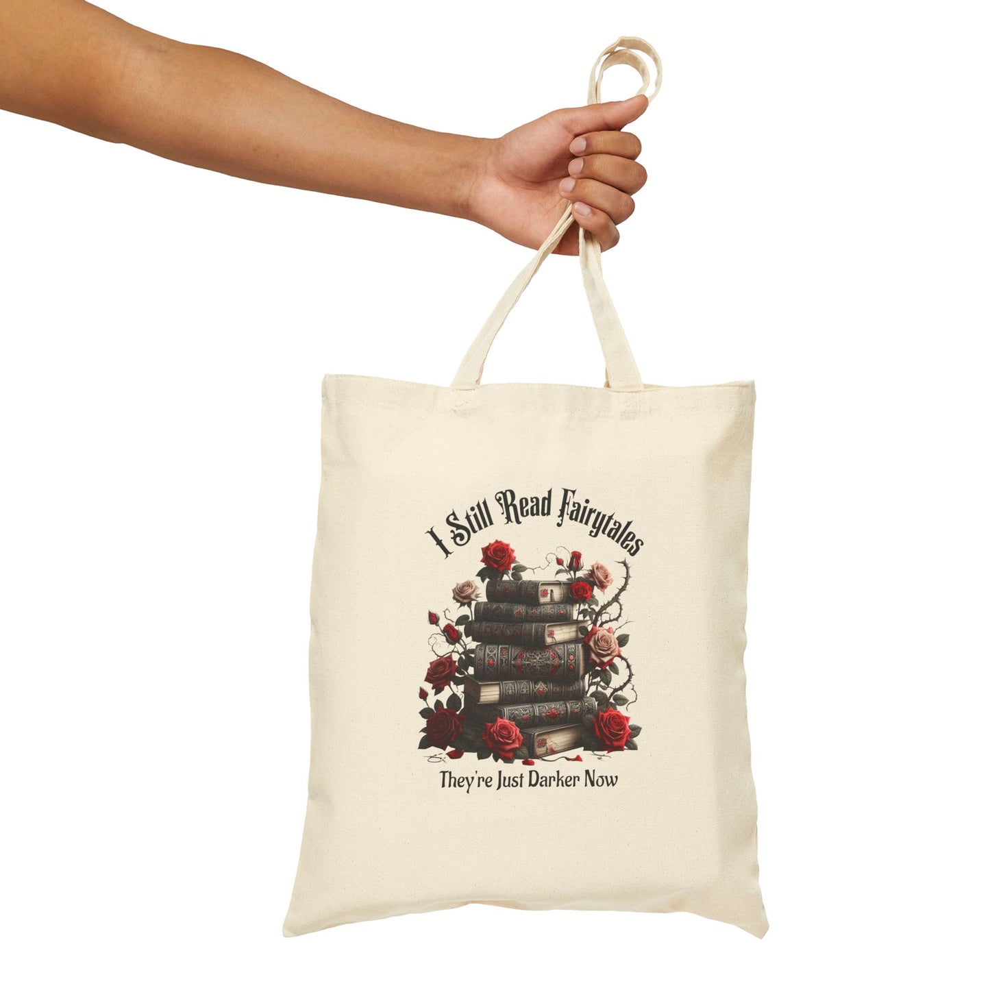 Dark Fairytale Cotton Canvas Tote Bag