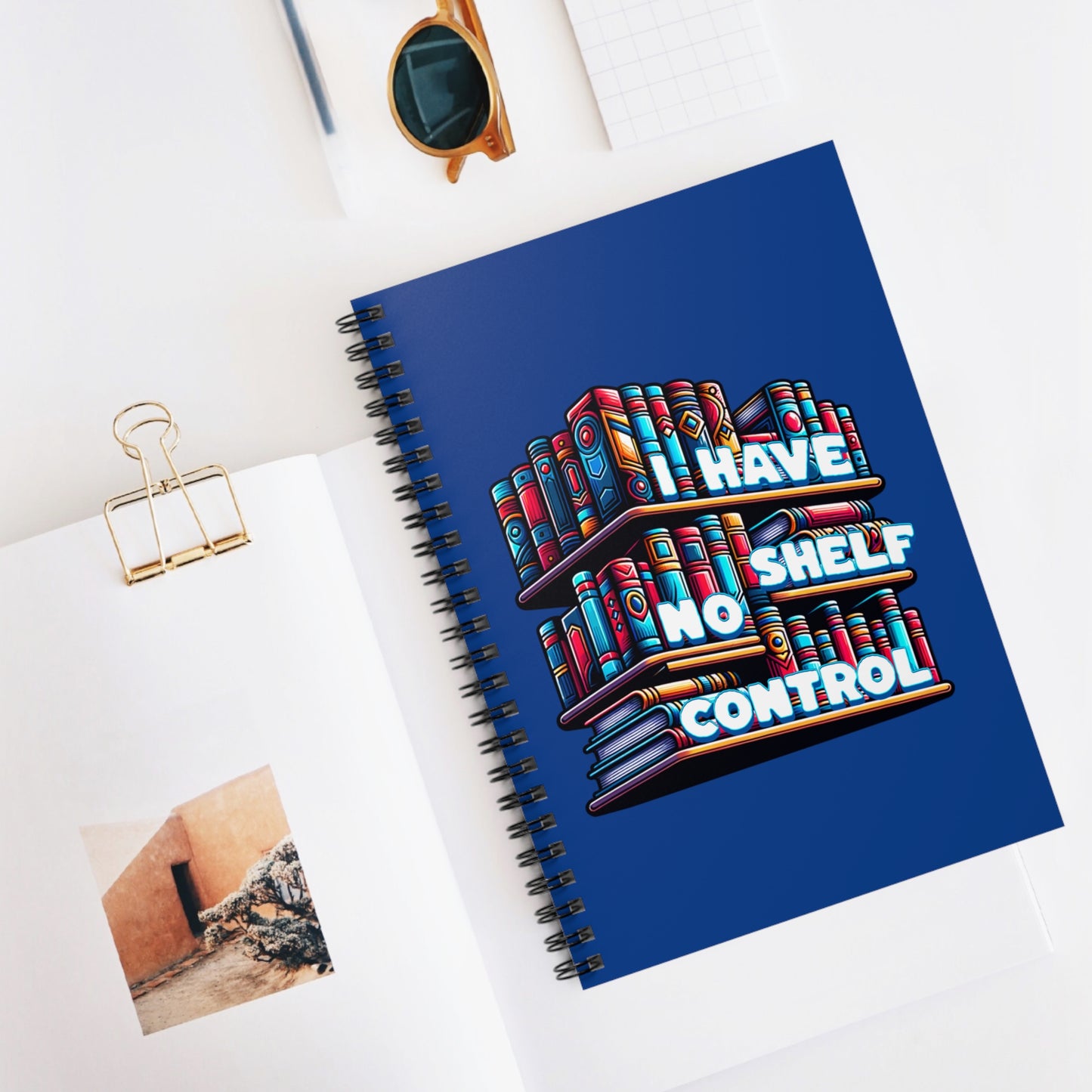 No Shelf Control Spiral Journal Notebook