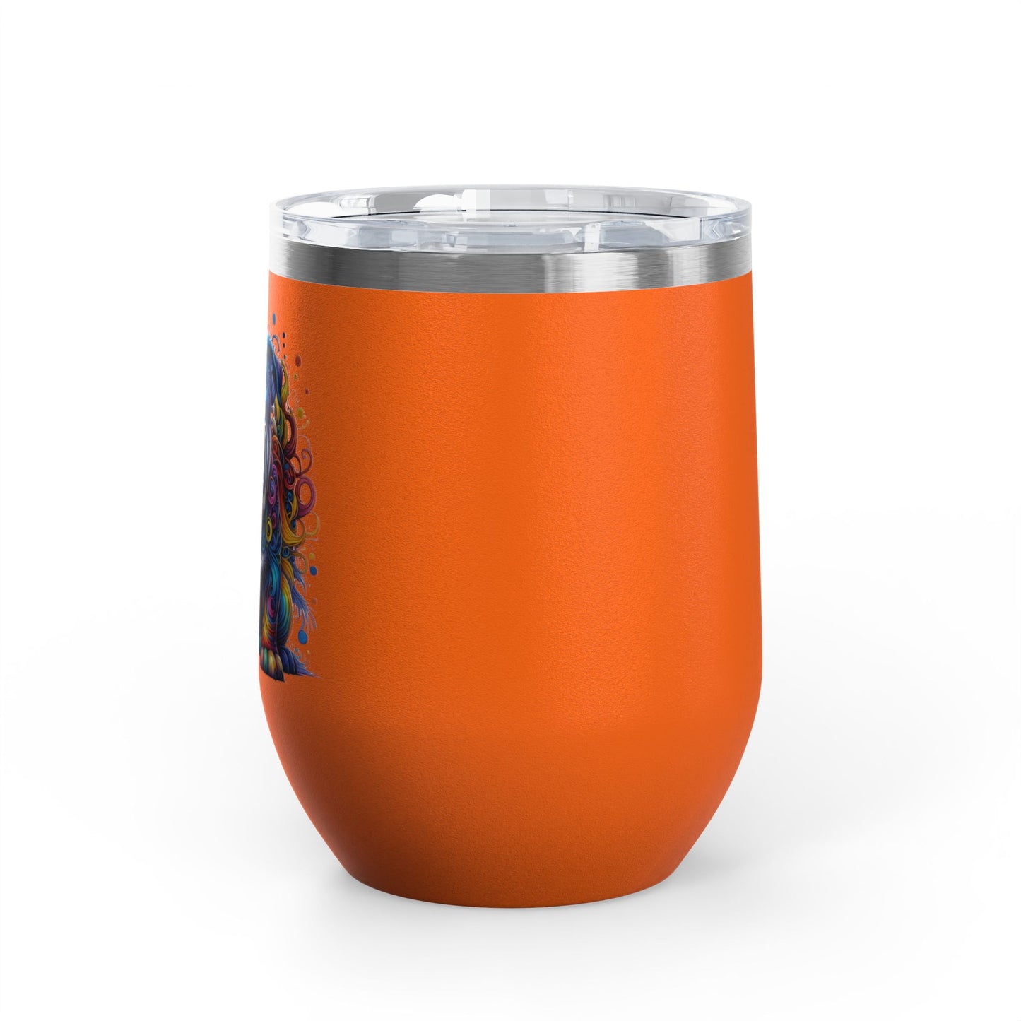 Colorful Bulldog 12oz. Insulated Wine Tumbler