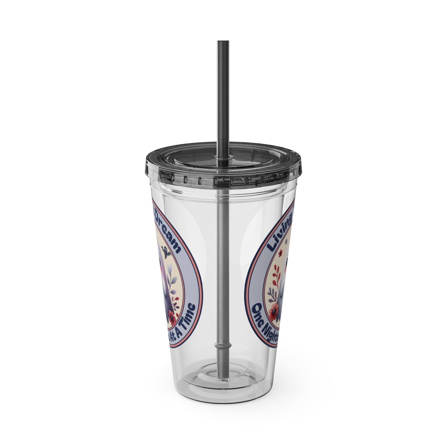 Living the Dream 16oz Insulated Tumbler with Straw