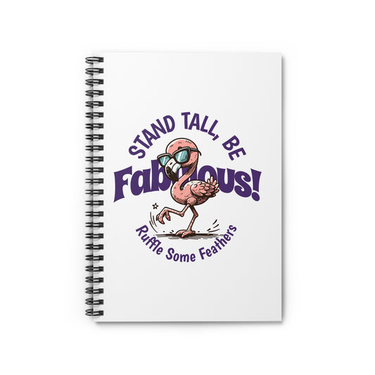 Fabulous Flamingo Spiral Journal Notebook
