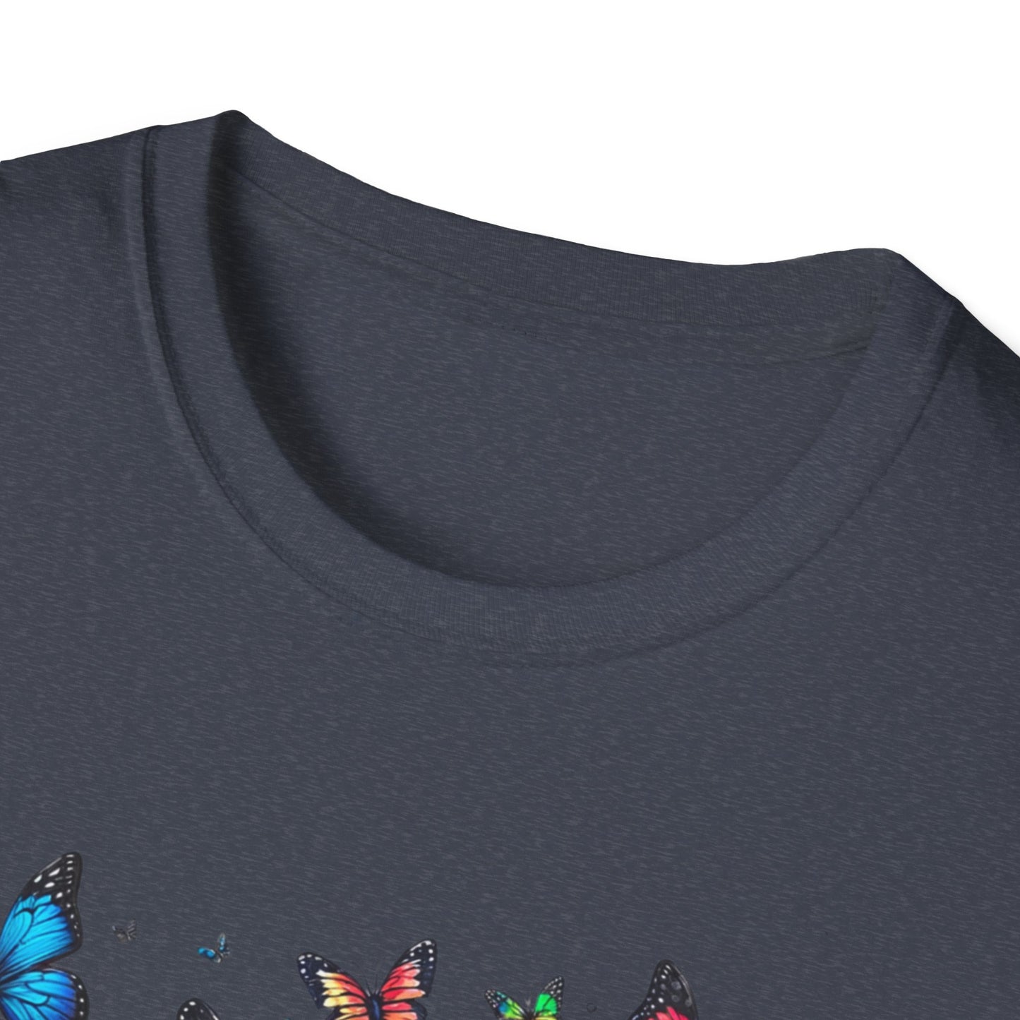 Colorful Butterfly Cluster Unisex Graphic T-Shirt