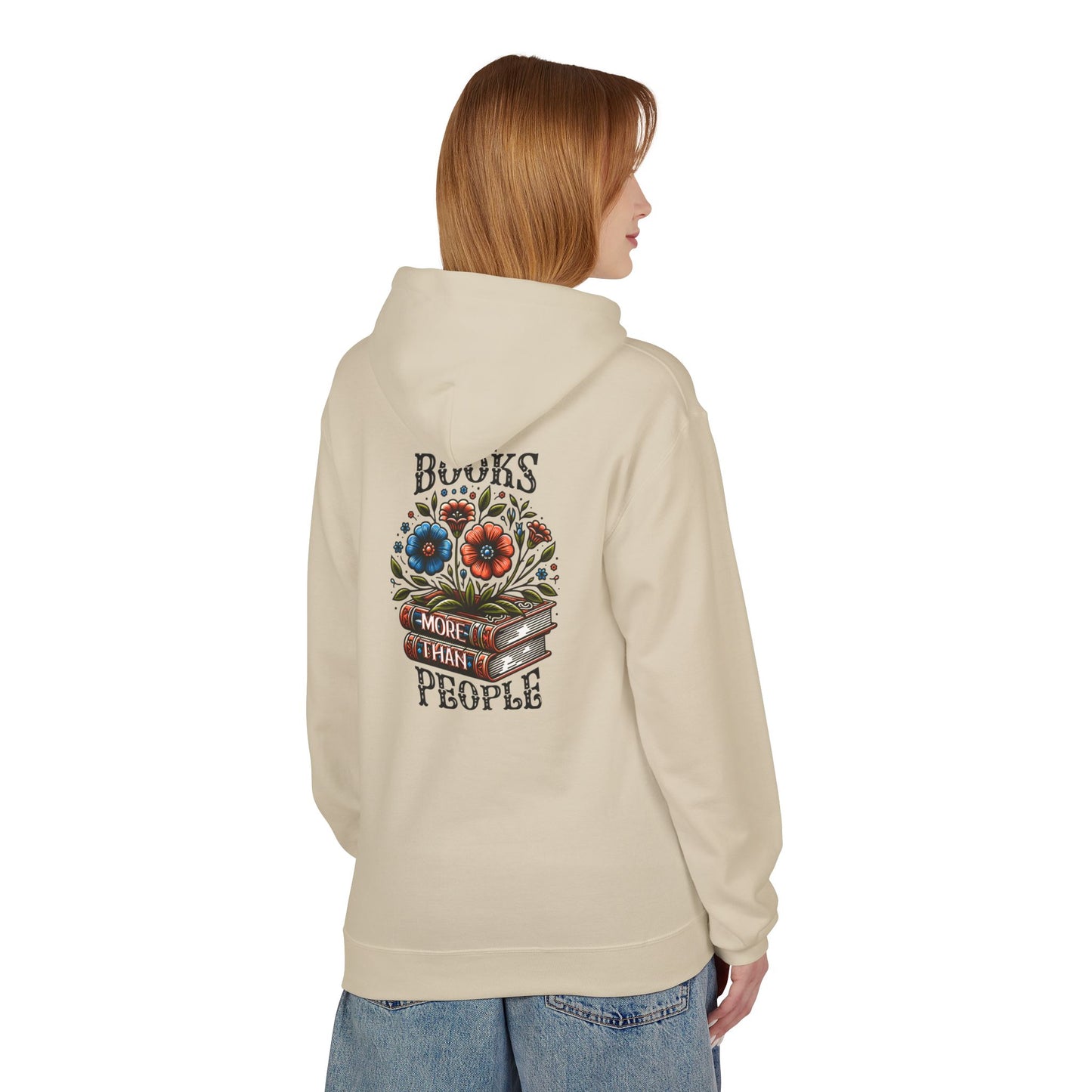 Books More Than People Unisex Hooded Sweatshirt