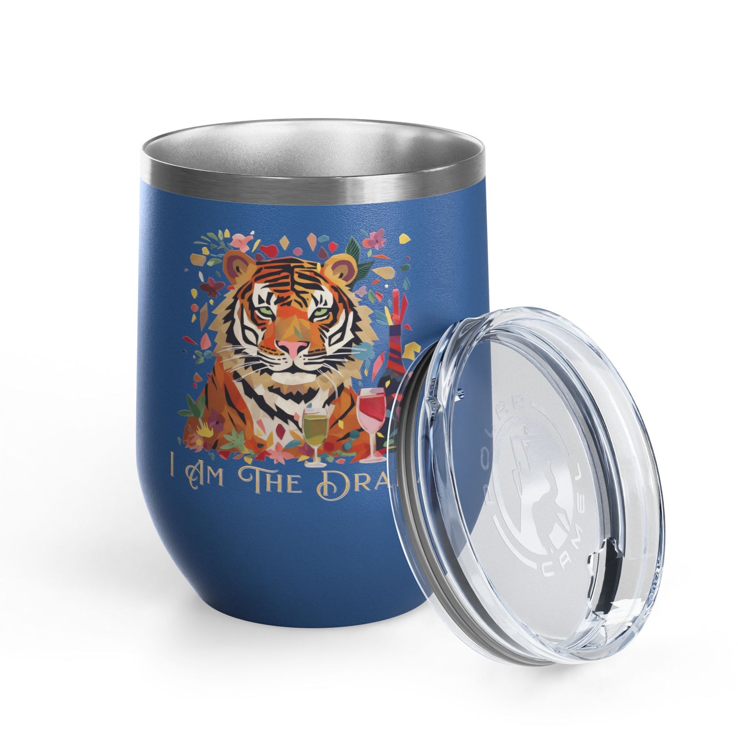 I Am The Drama Tiger 12oz Insulated Wine Tumbler