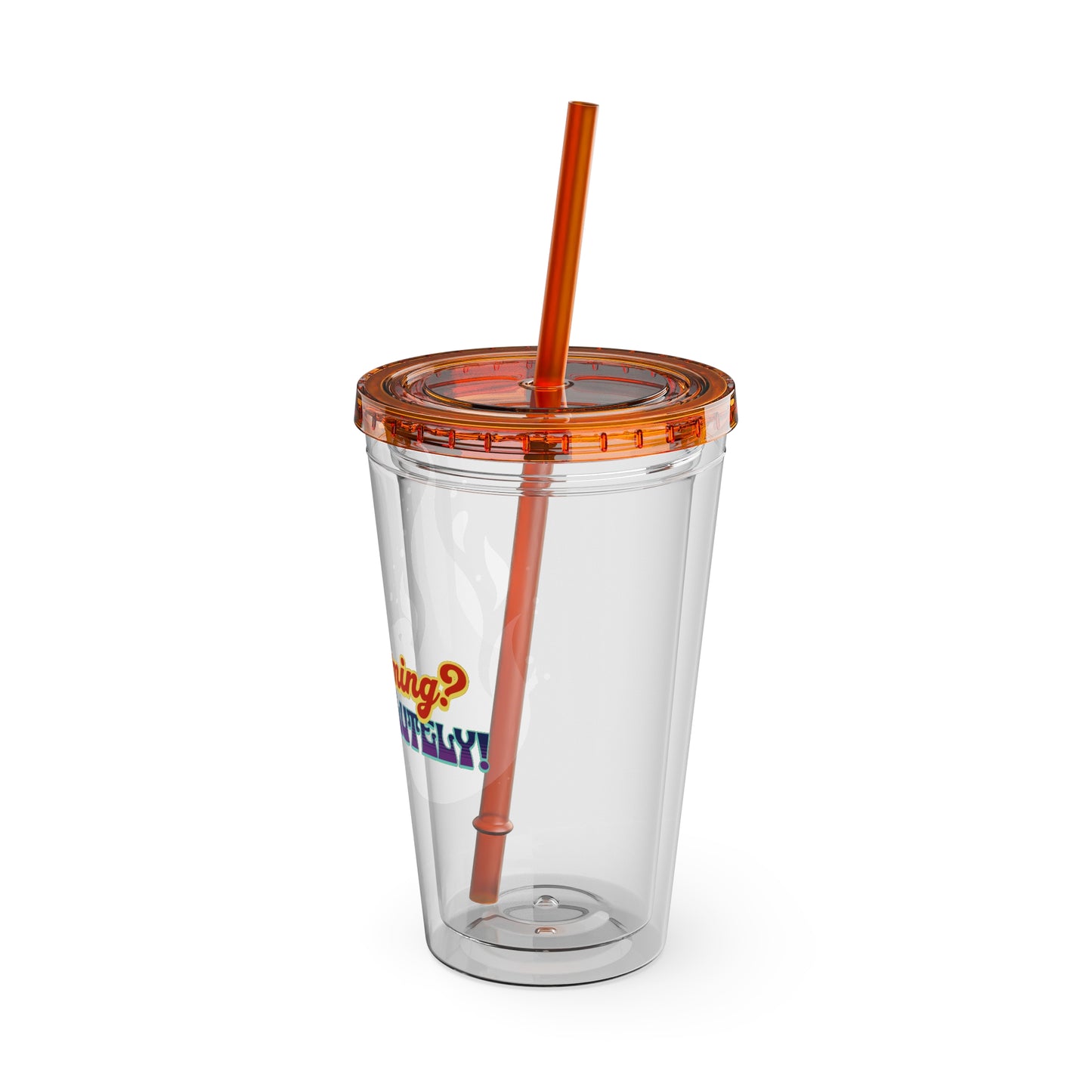 Flaming Pride 16oz Insulated Tumbler with Straw