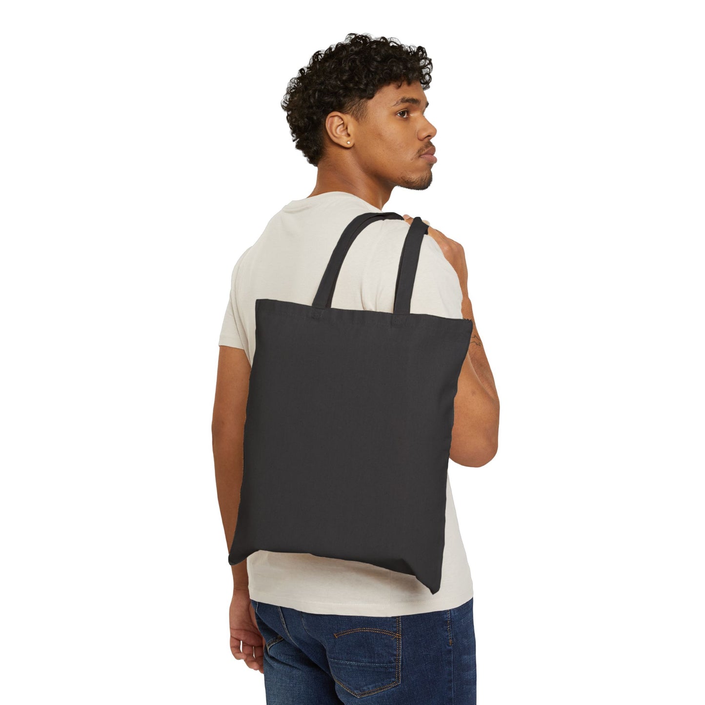 Colorful Bulldog Cotton Canvas Tote Bag
