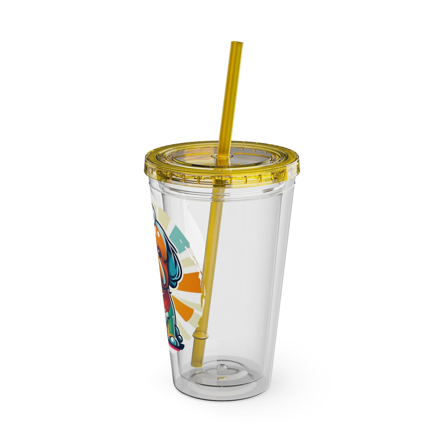 Shih Tzu 16oz. Insulated Tumbler with Straw