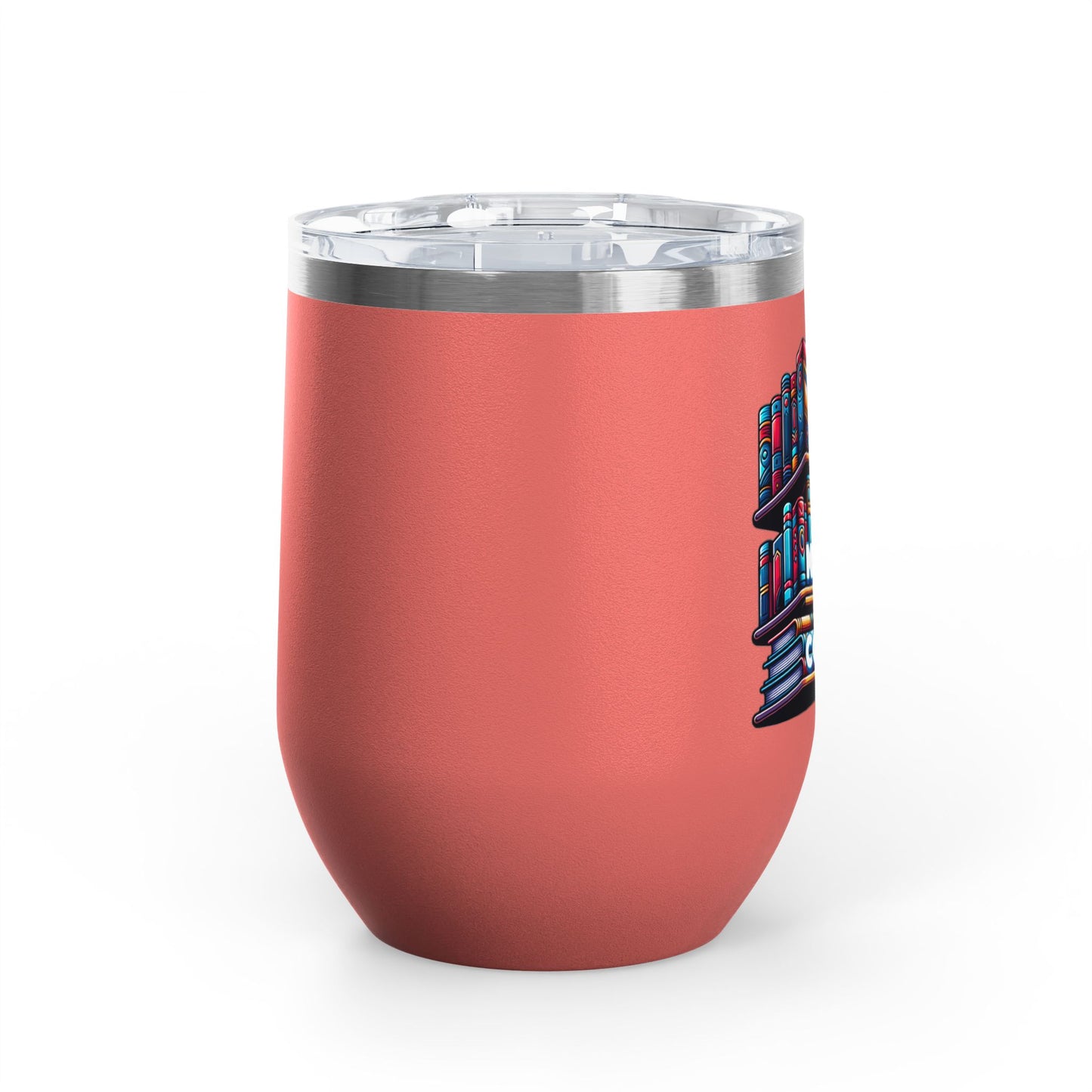 No Shelf Control 12oz Insulated Wine Tumbler