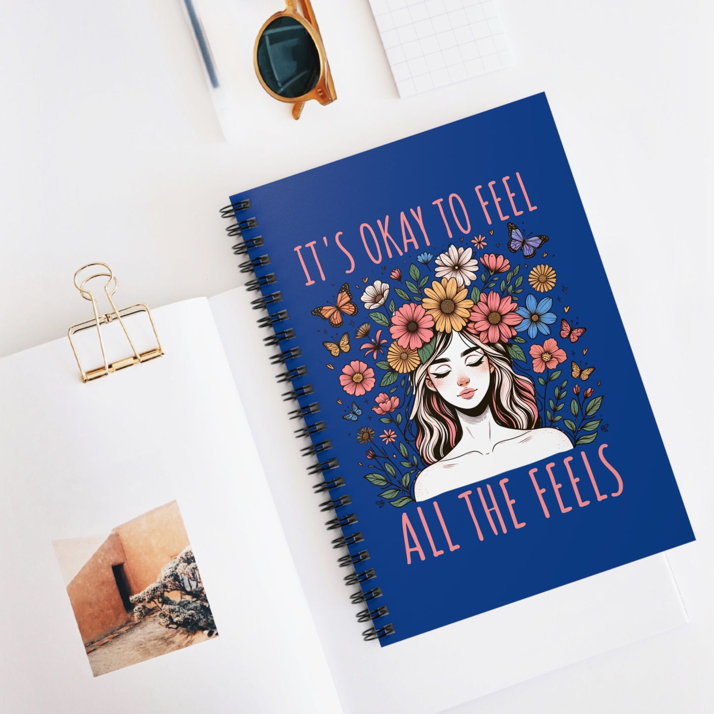 It’s Okay to Feel All the Feels Spiral Journal Notebook