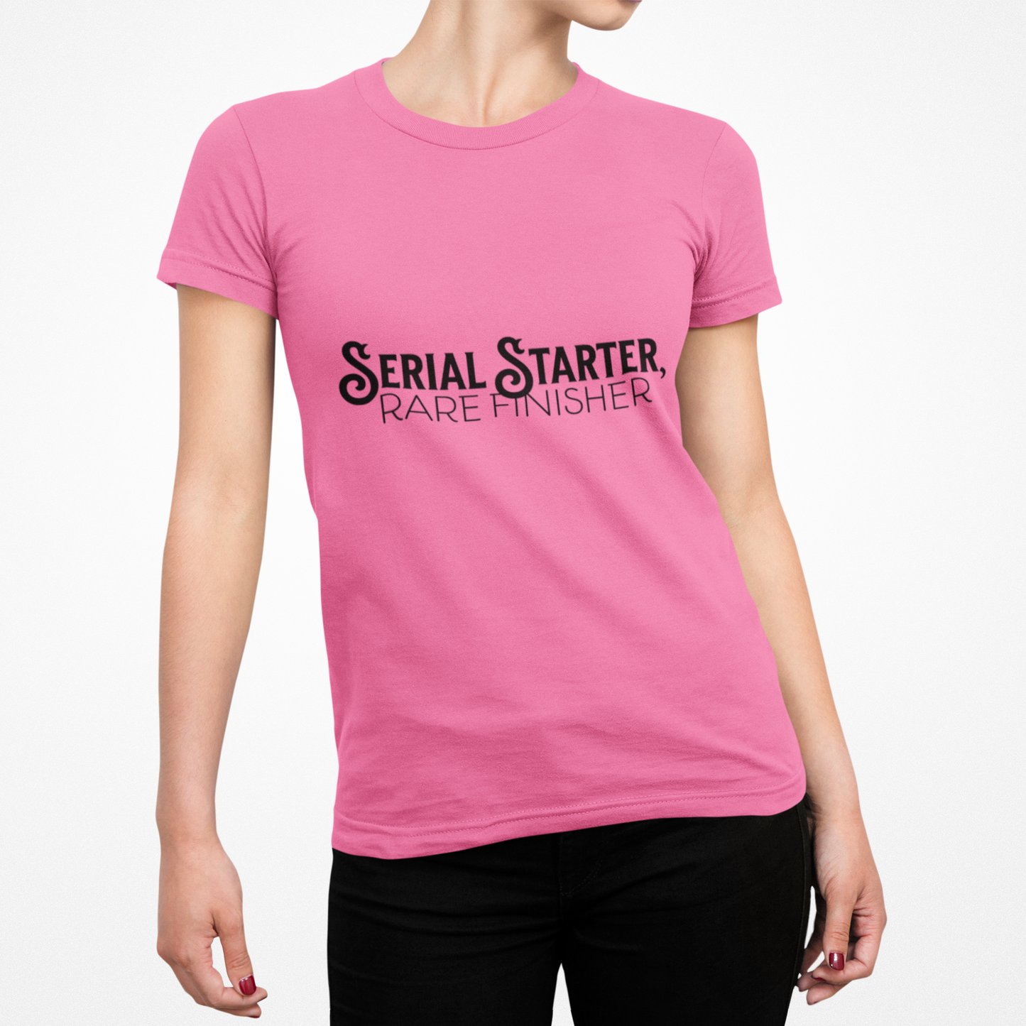 Serial Starter, Rare Finisher Unisex Graphic T-Shirt
