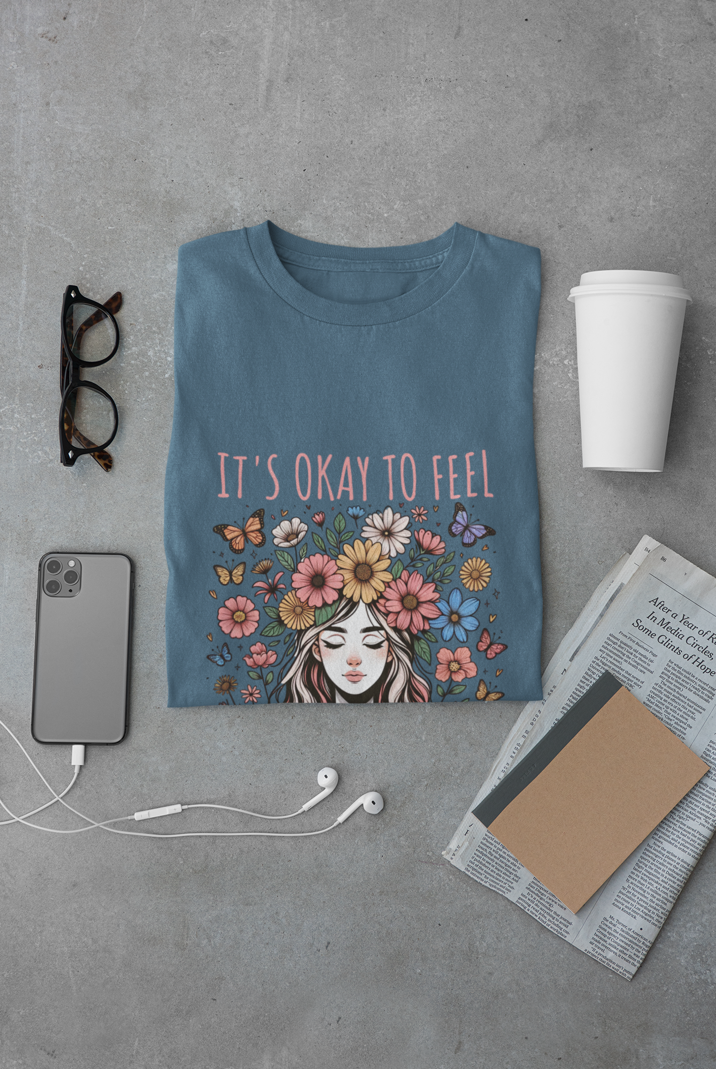 It's Okay to Feel All the Feels Unisex Graphic T-Shirt