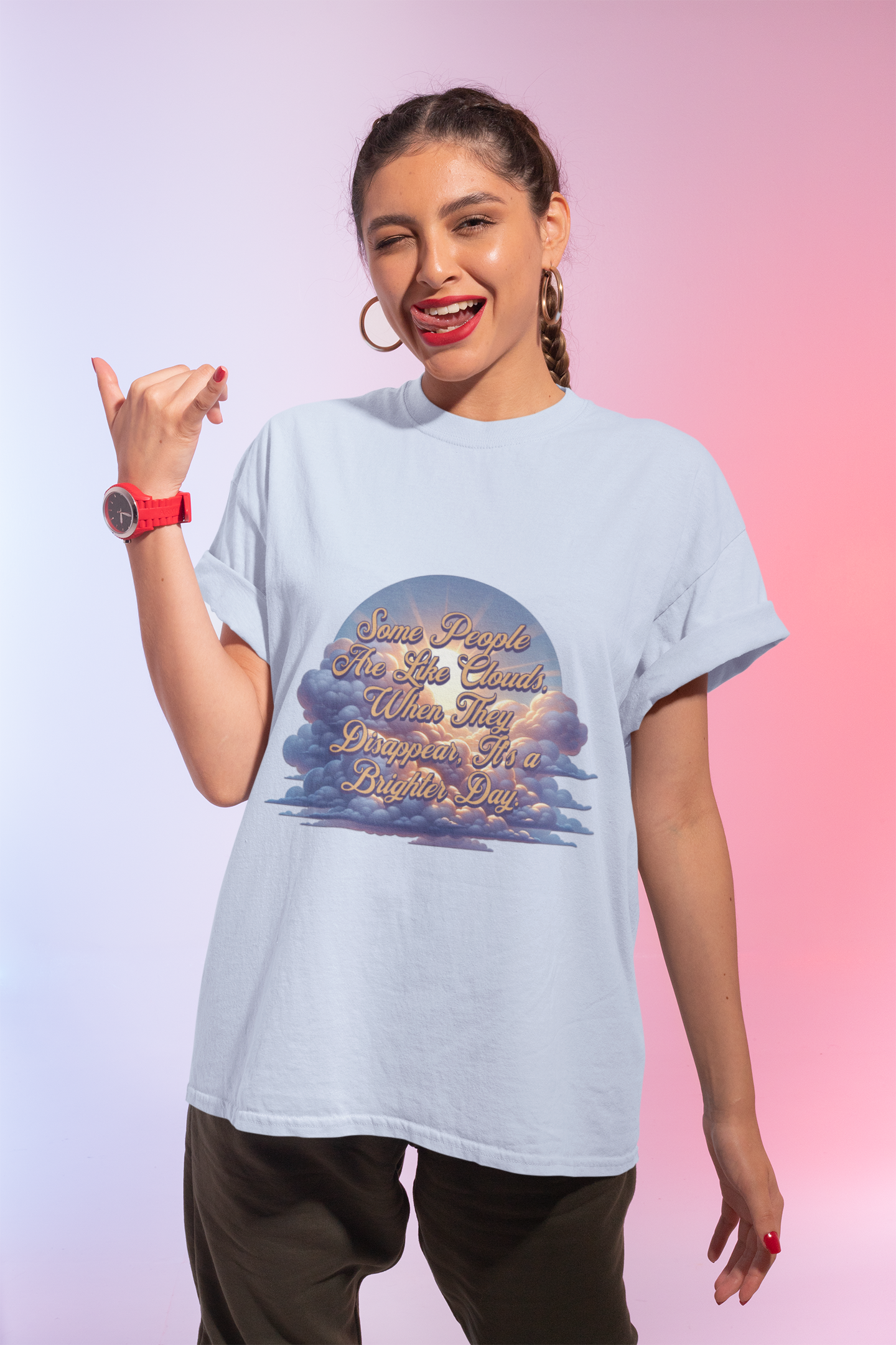 Some People Are Like Clouds Unisex Graphic T-Shirt