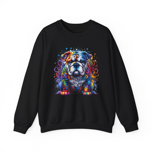 Colorful Bulldog Unisex Crewneck Sweatshirt