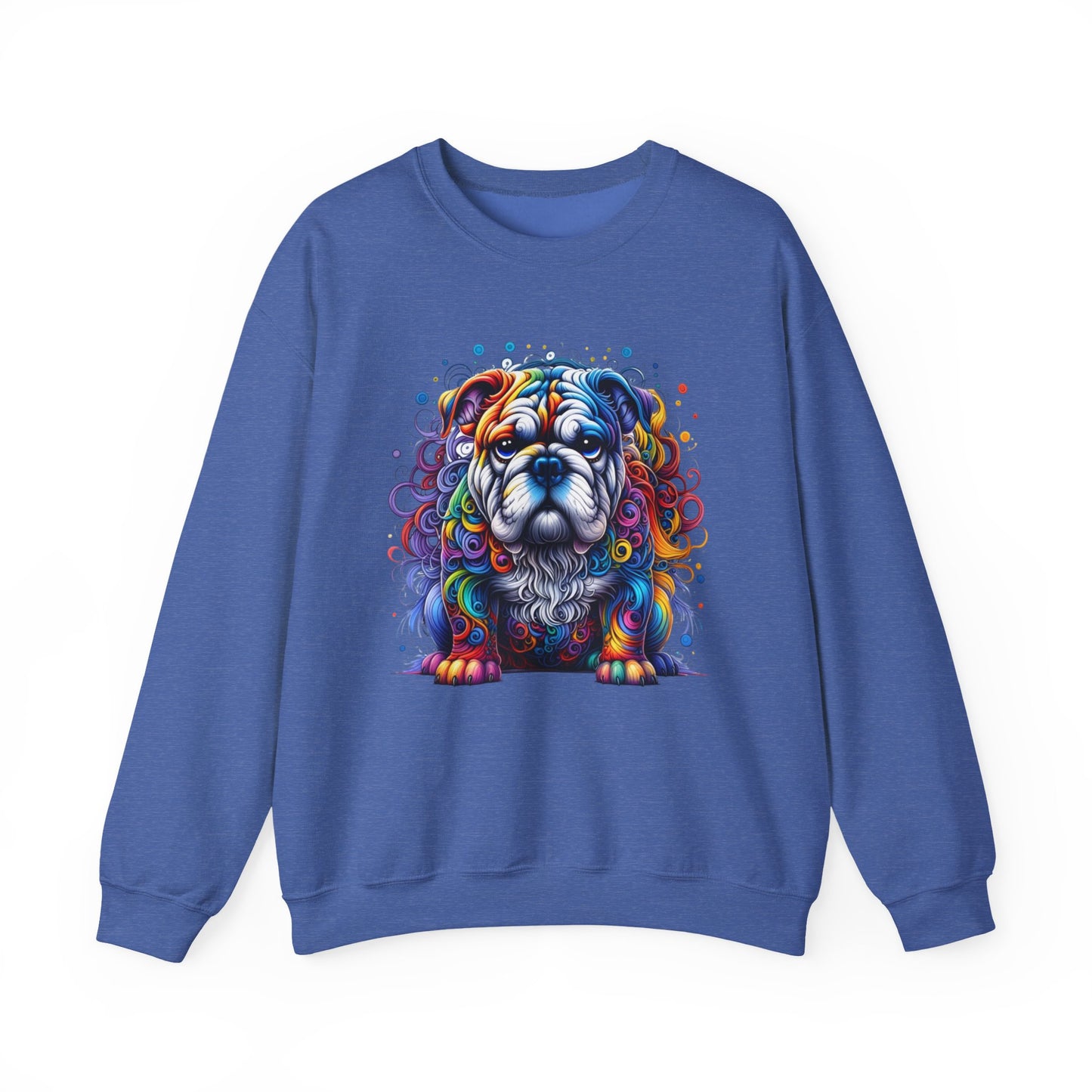 Colorful Bulldog Unisex Crewneck Sweatshirt