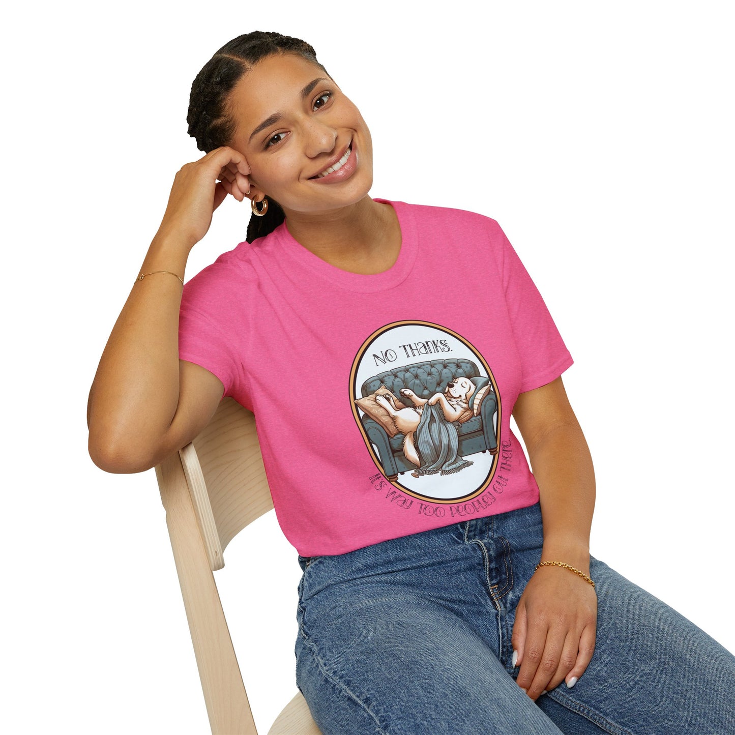 Way Too Peopley Out There Unisex Graphic T-Shirt